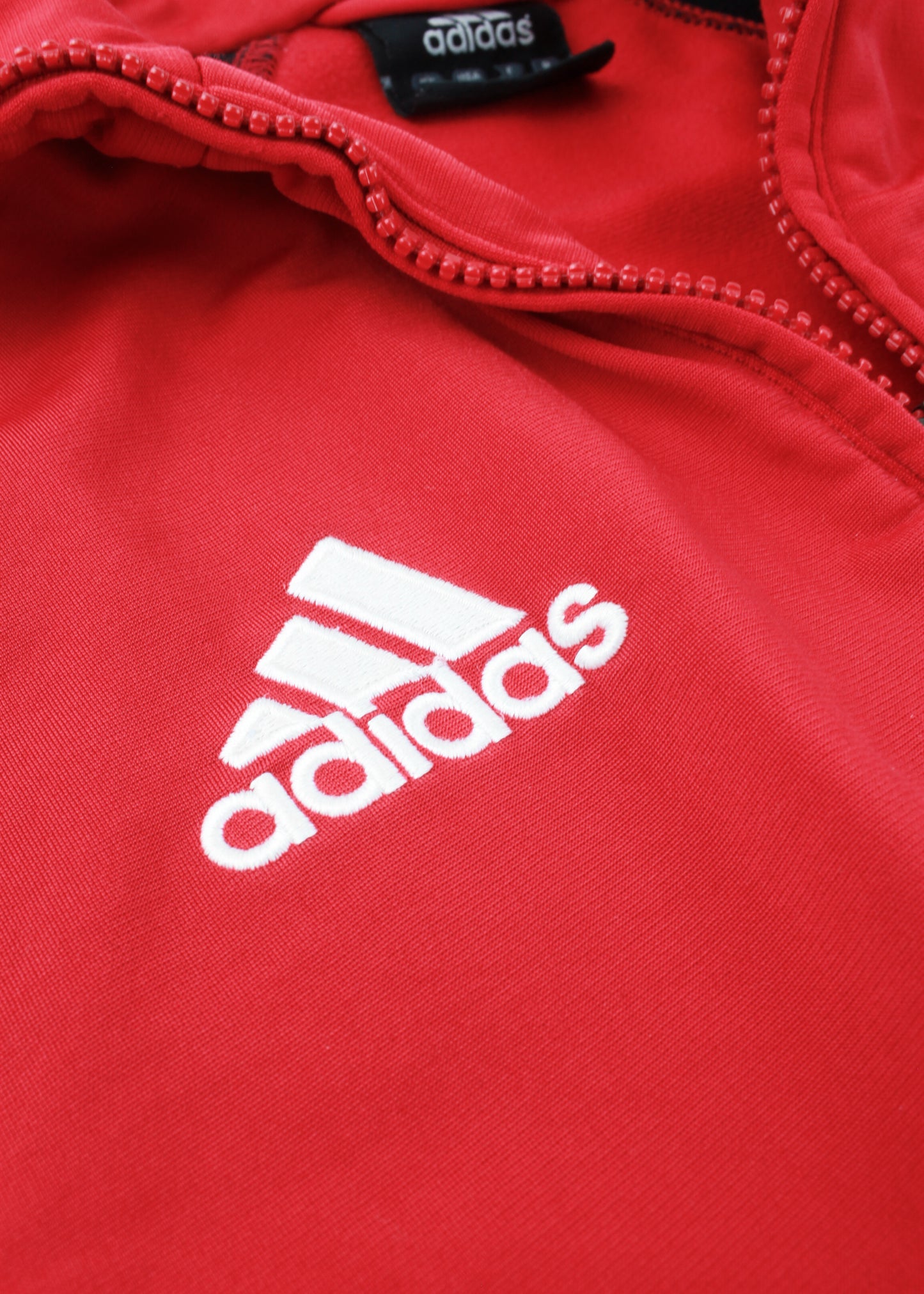 Adidas track jacket in red