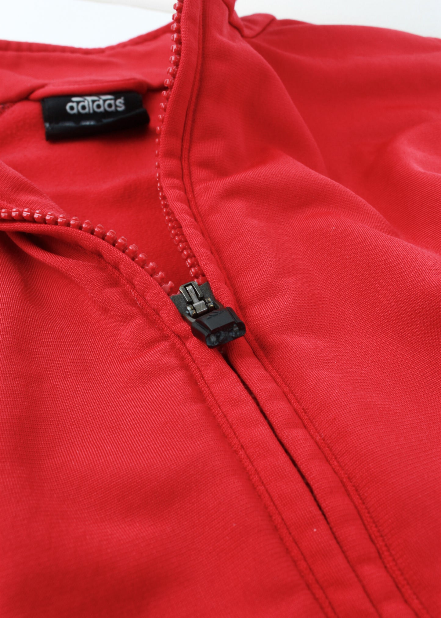 Adidas track jacket in red