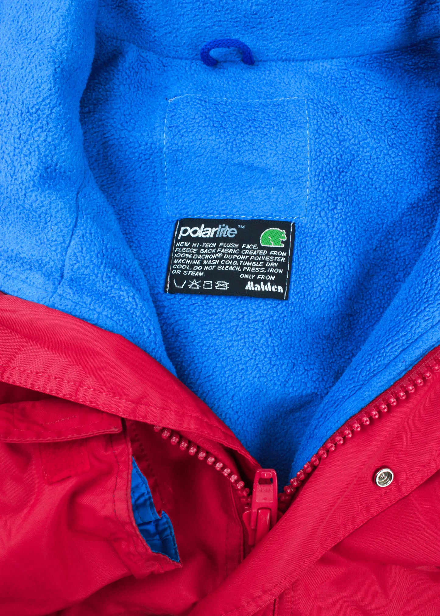 Aigle Red Jacket with Blue Fleece Lining