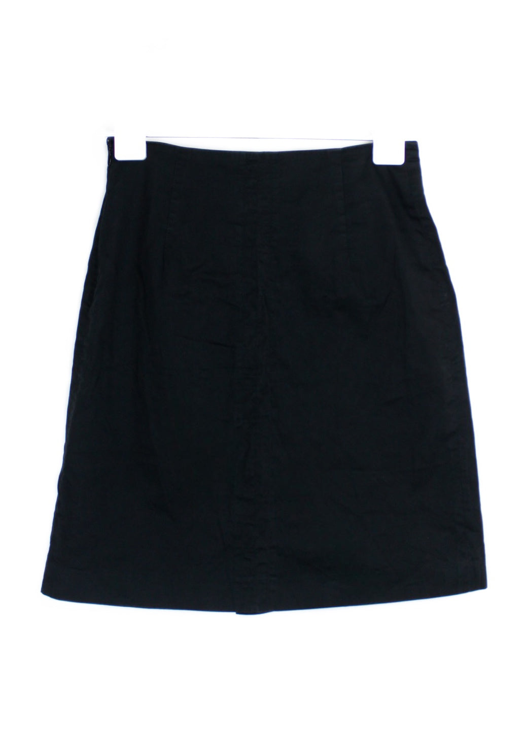 Vintage Mid Waist A-line Skirt in black