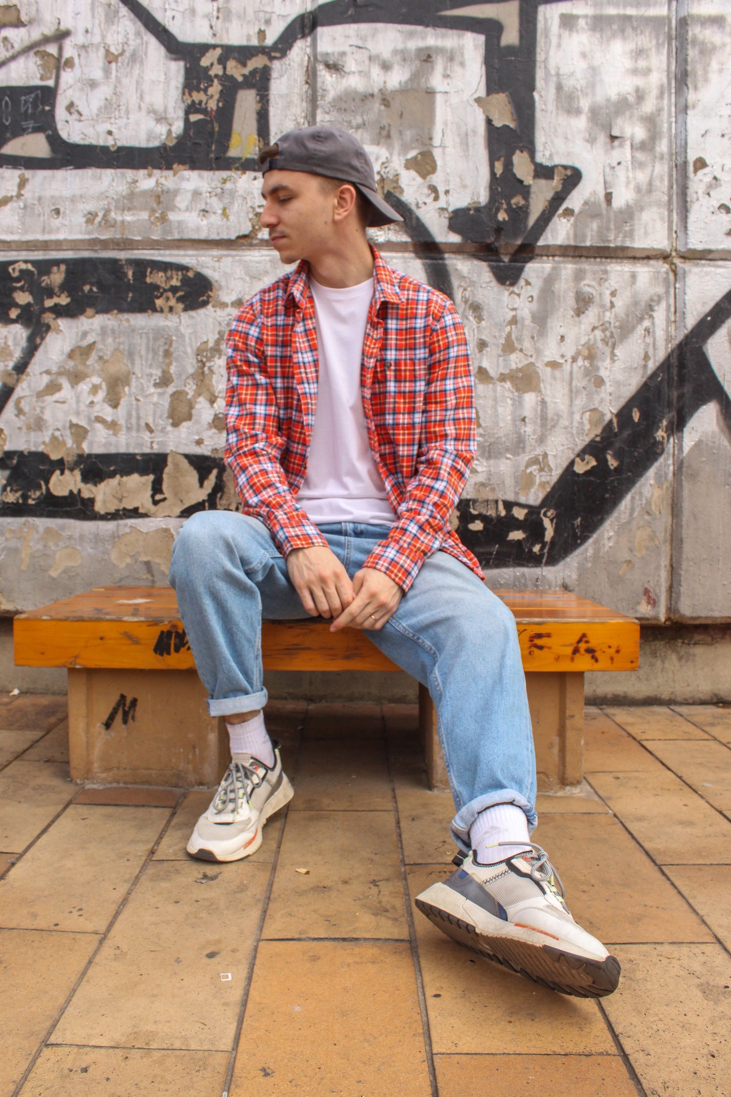 Burton shirt in orange check