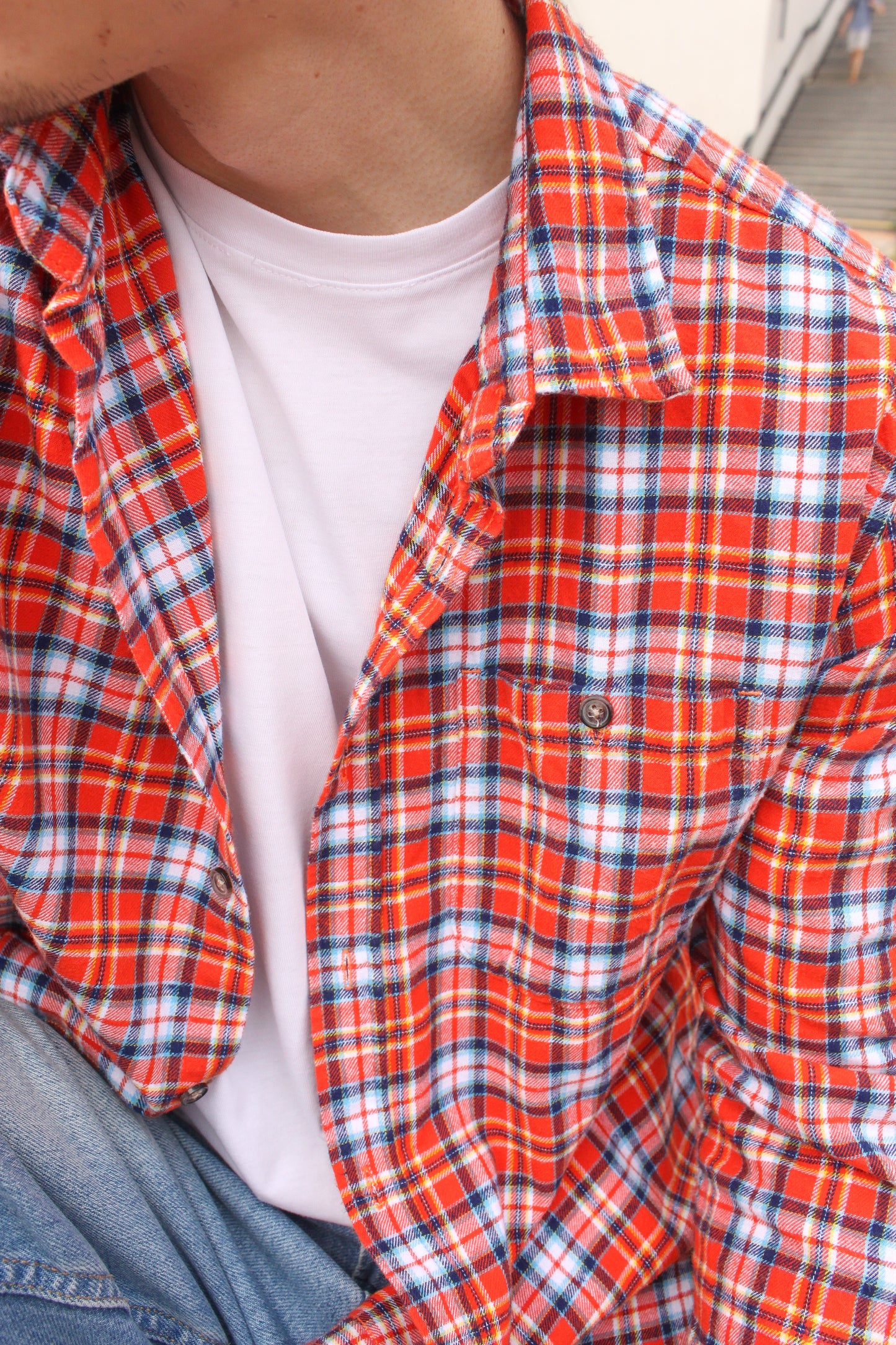 Burton shirt in orange check