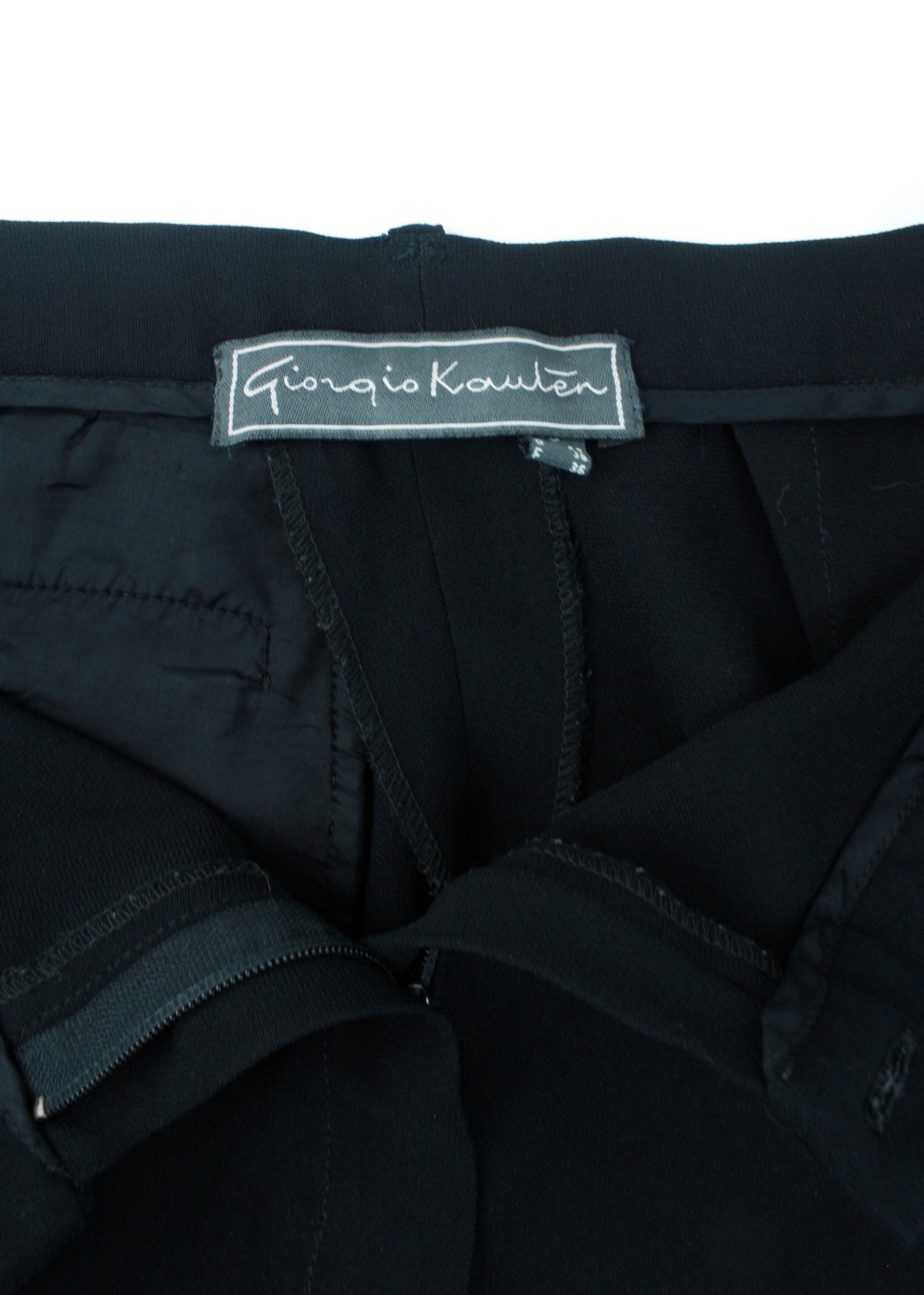 Vintage wide leg trousers in black