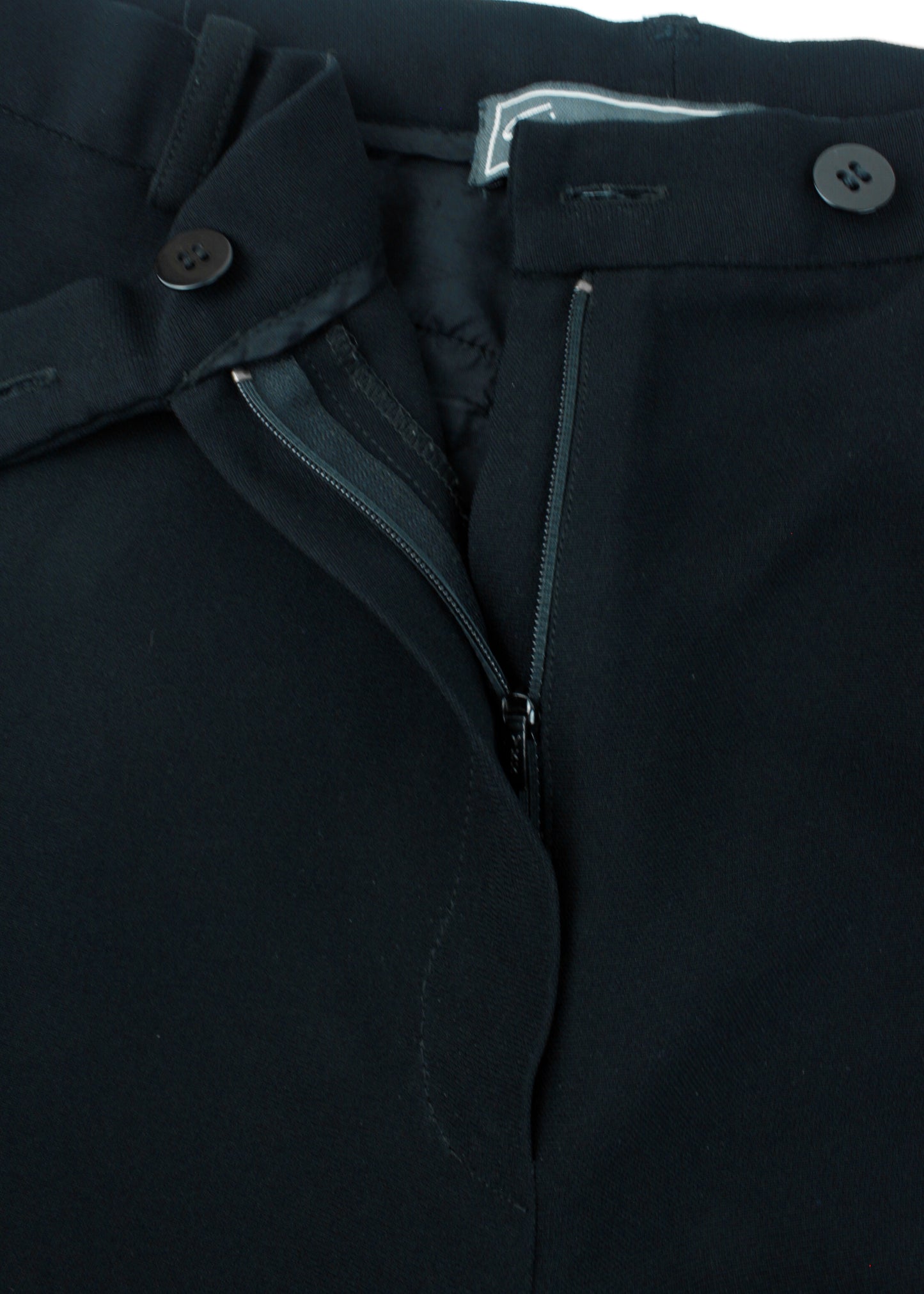 Vintage wide leg trousers in black