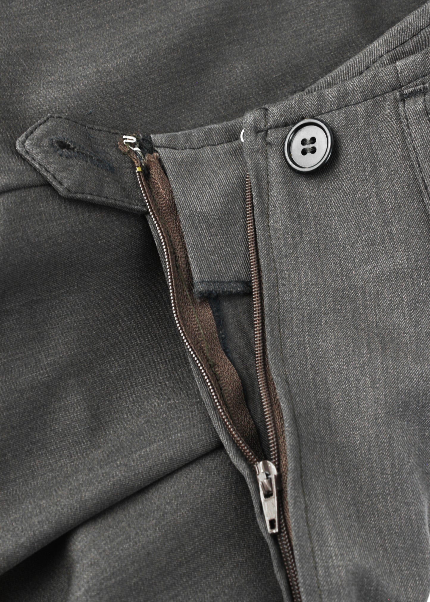 Vintage kalhoty v hnědošedé barvě