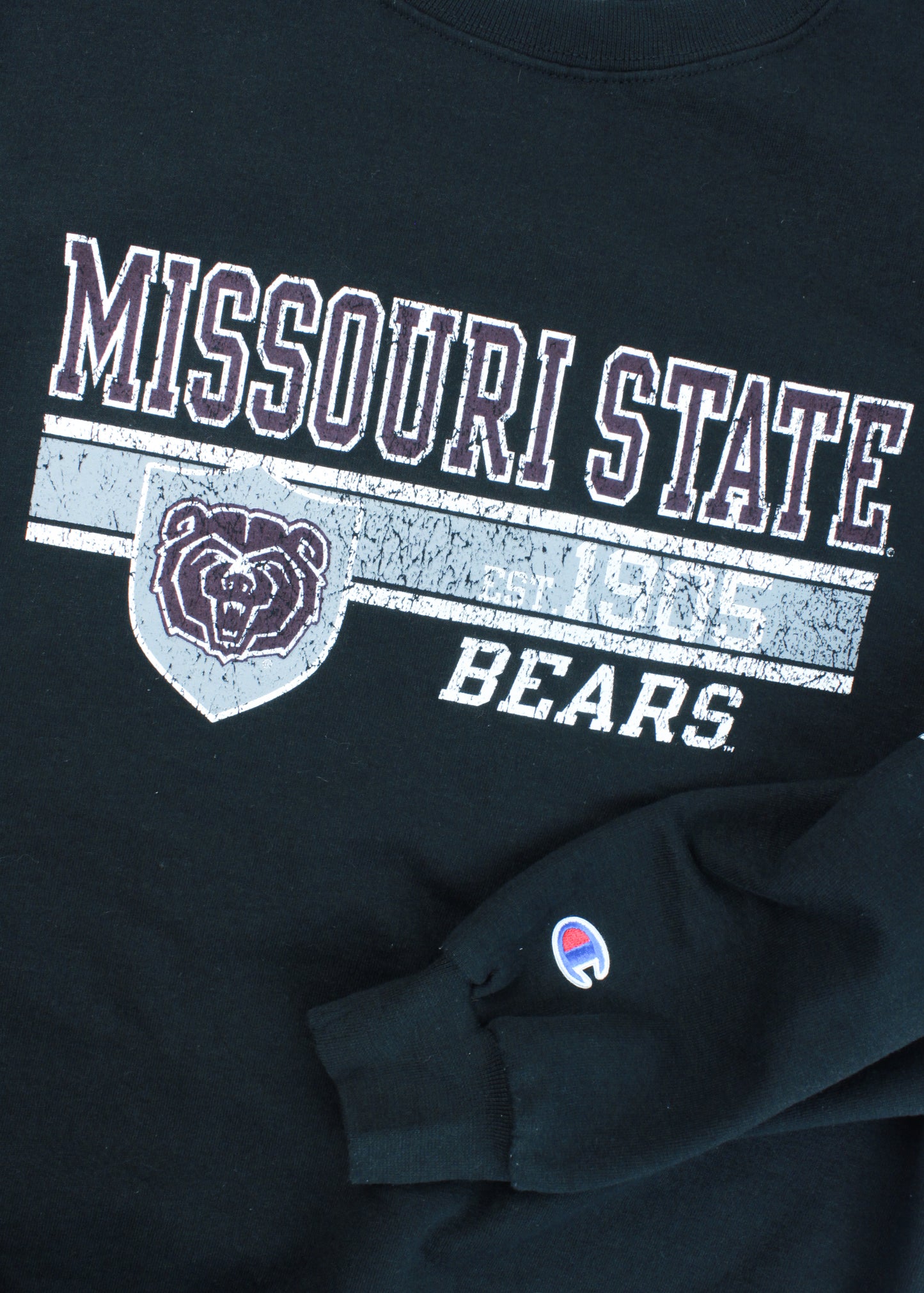 Champion printed sweatshirt in dark grey