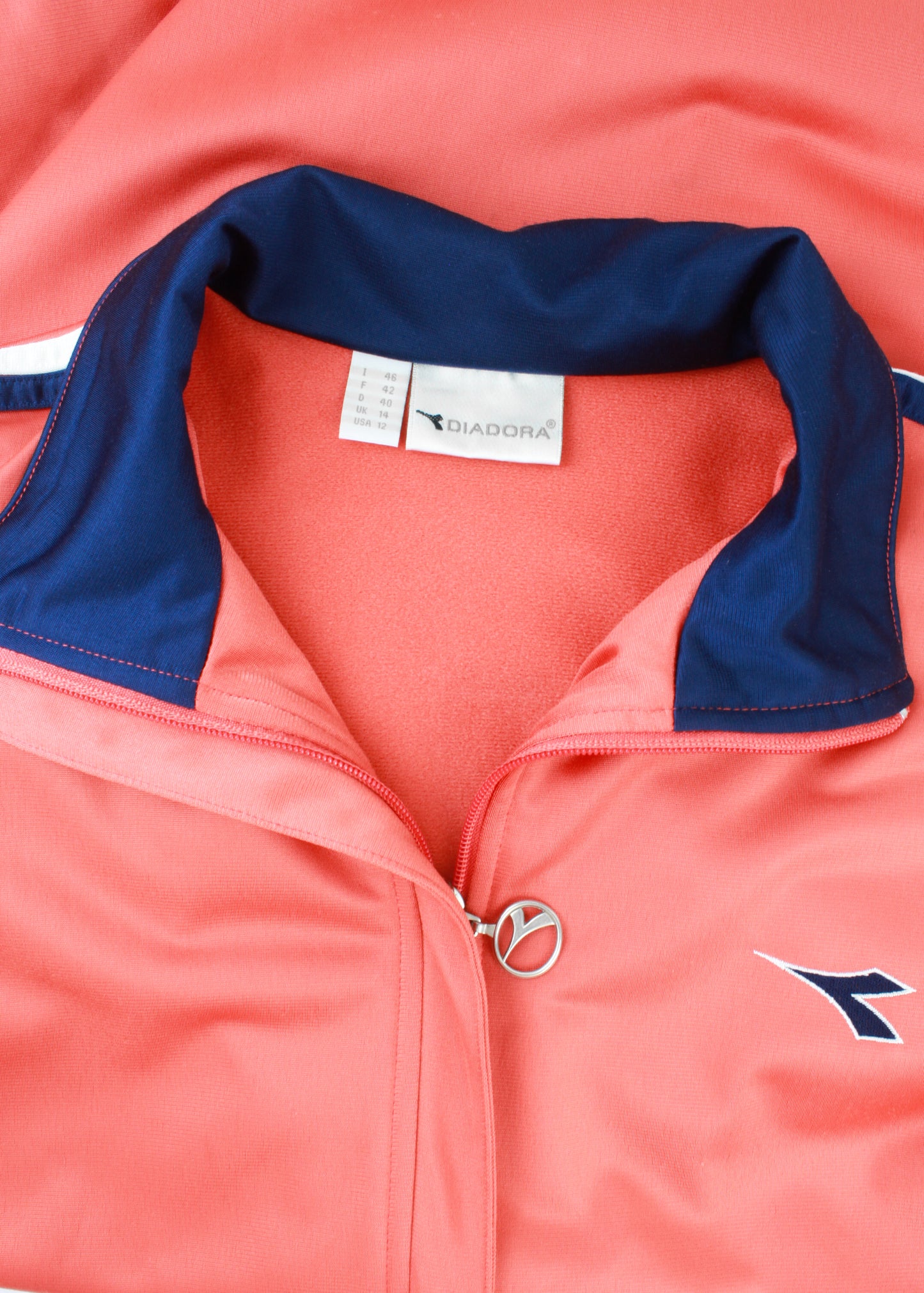 Diadora track jacket in apricot