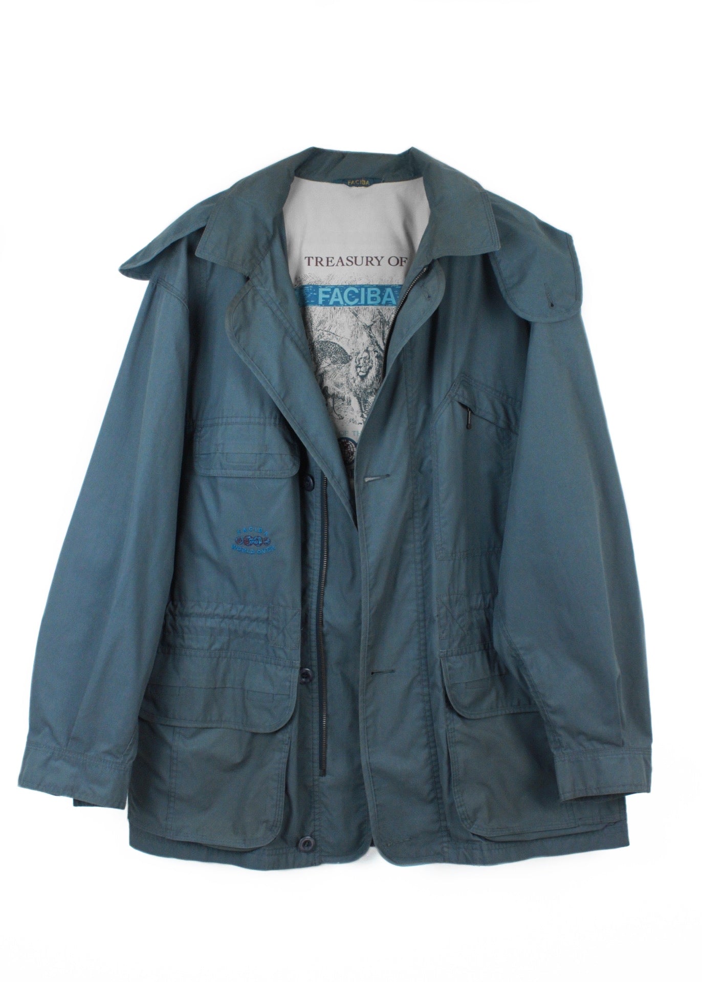 Faciba jacket in dark bluish grey