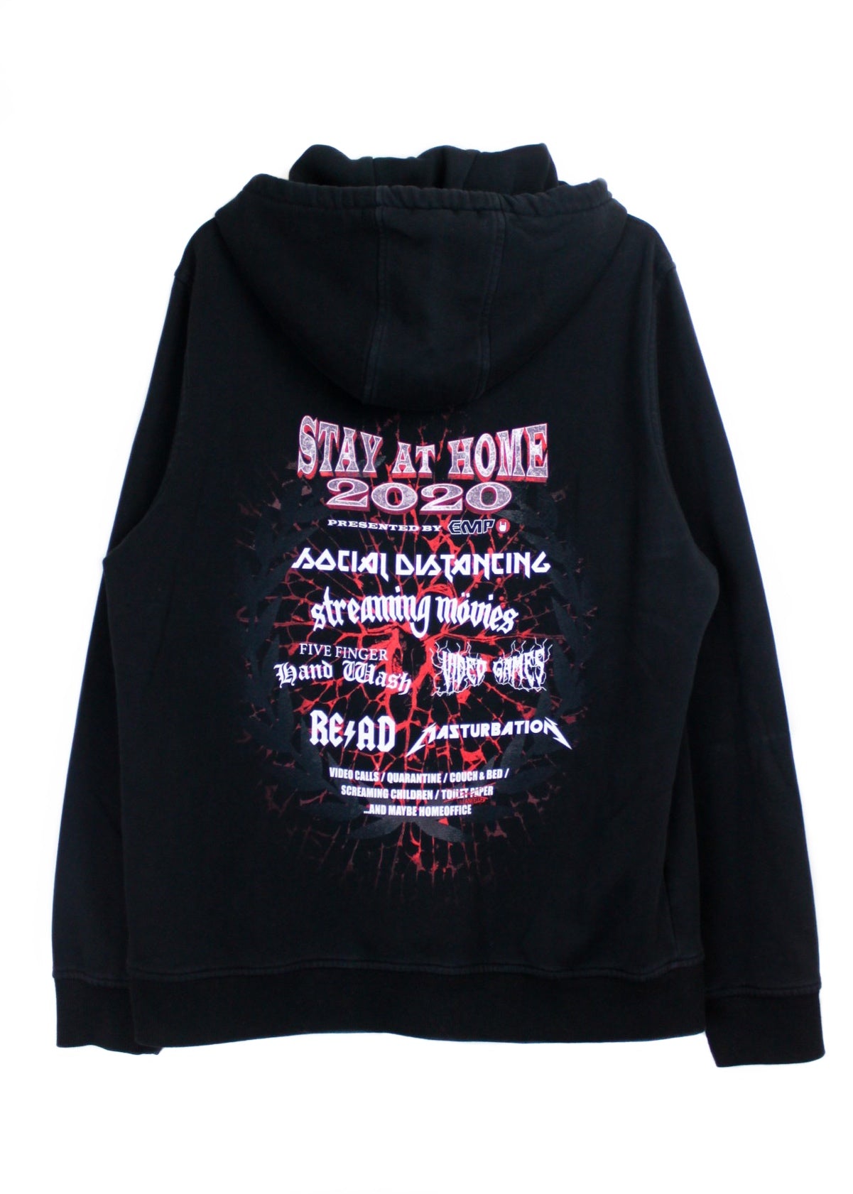 Printed Hoodie in Black