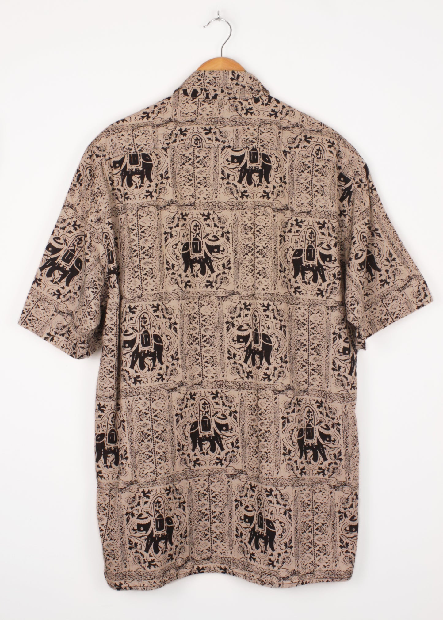 Vintage printed short sleeves shirt