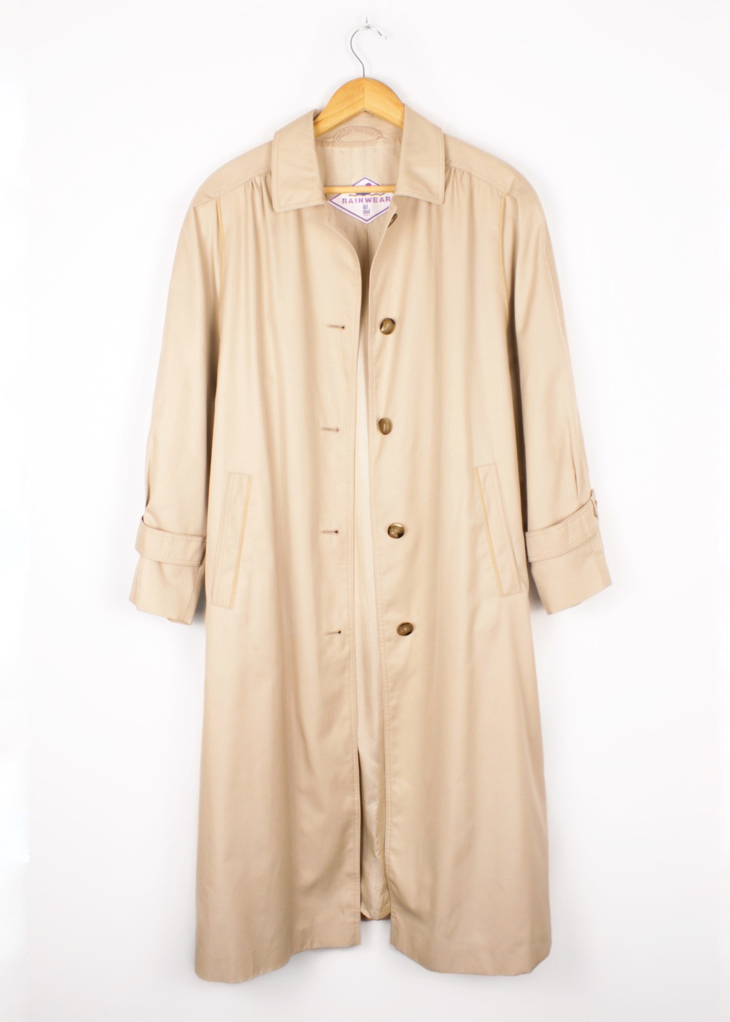 Vintage beige trench coat