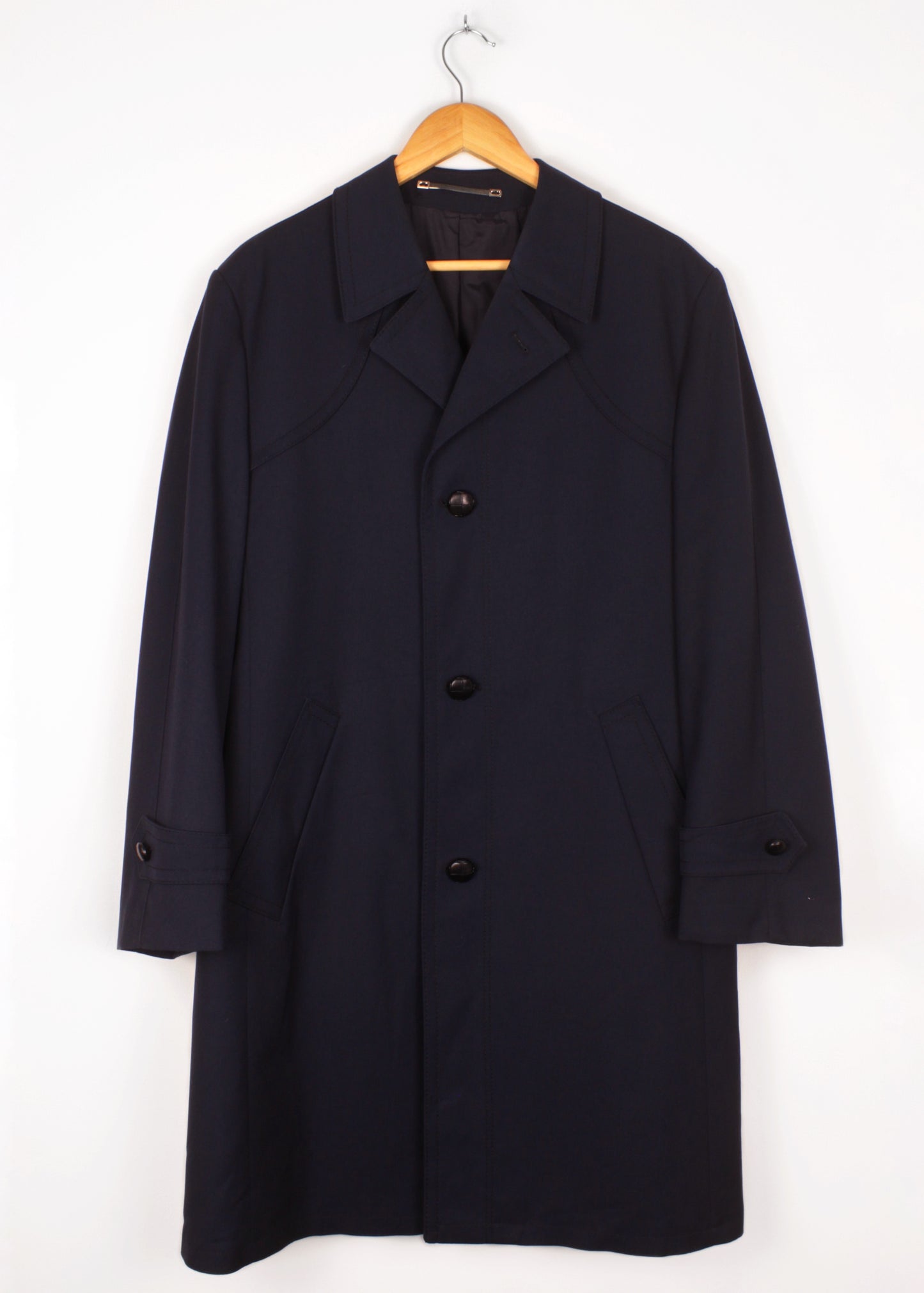 Vintage trench coat in navy