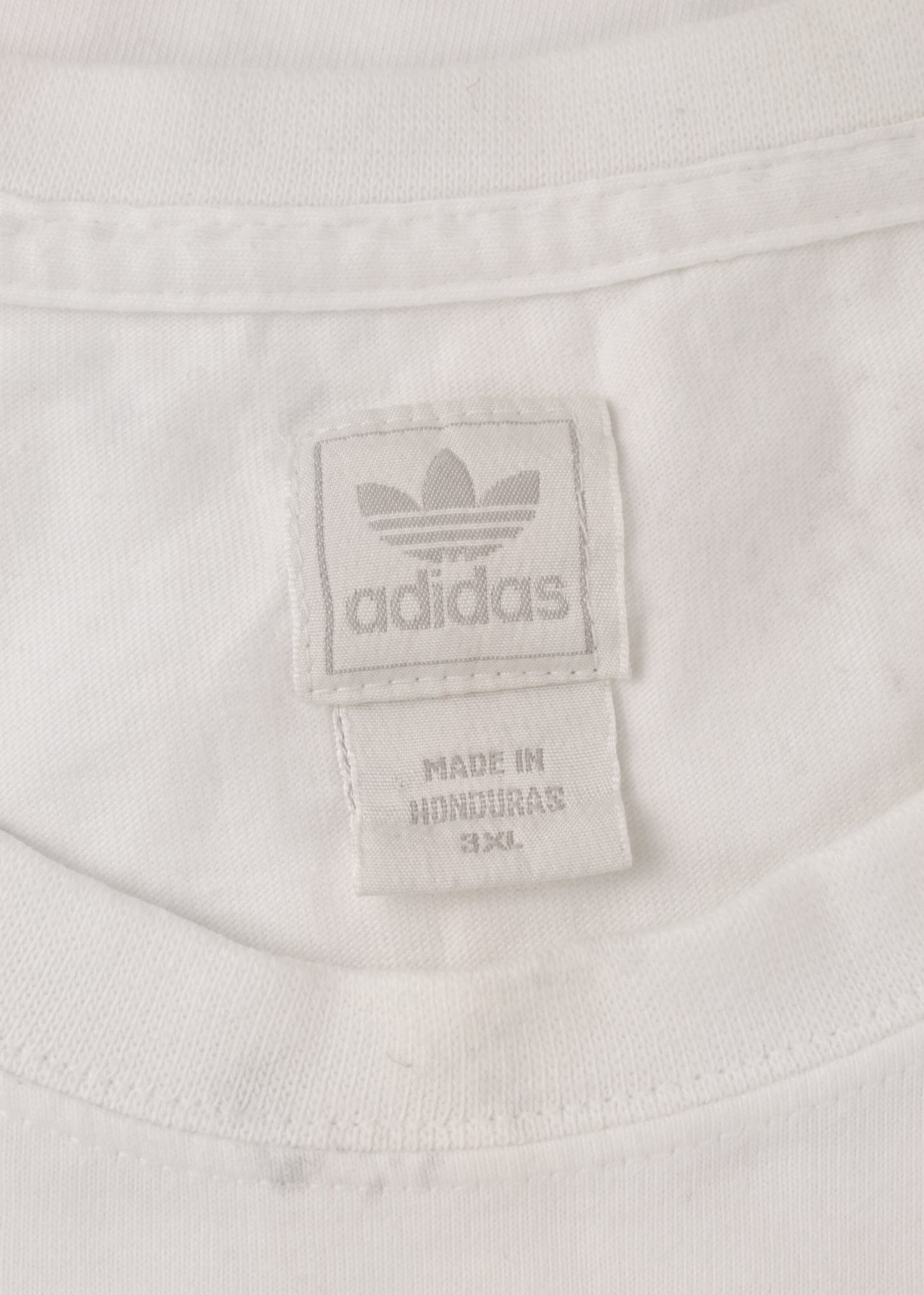Adidas t-shirt in white with colorful logo