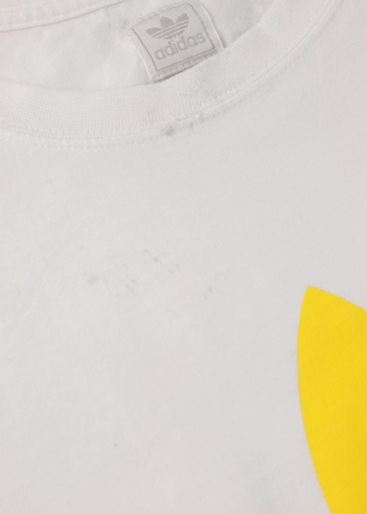 Adidas t-shirt in white with colorful logo