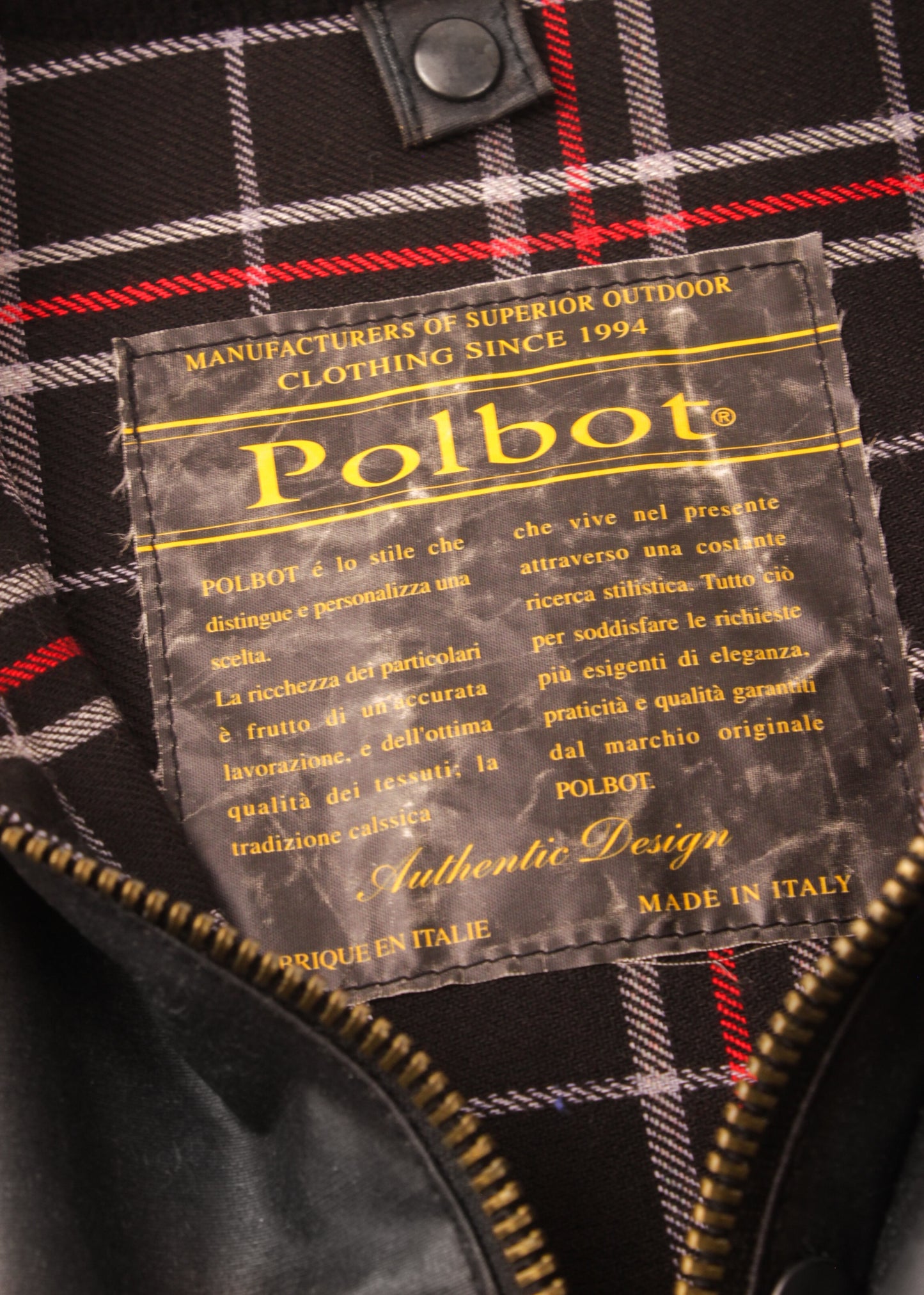 Polbot field jacket in black