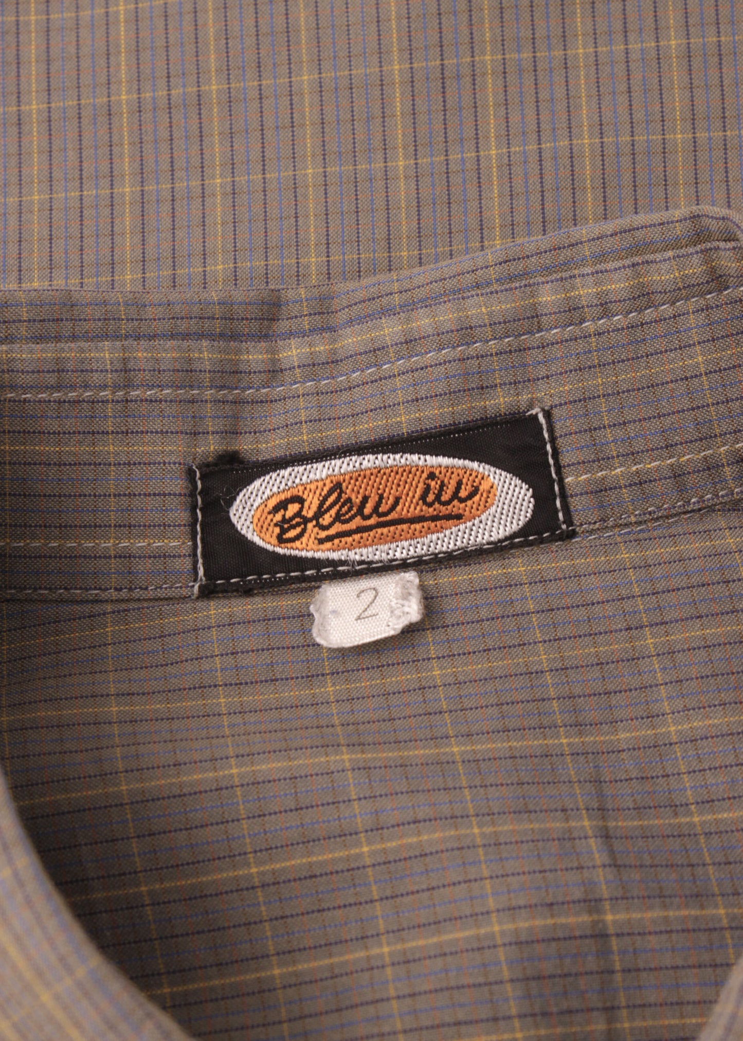 Vintage checked shirt in grey