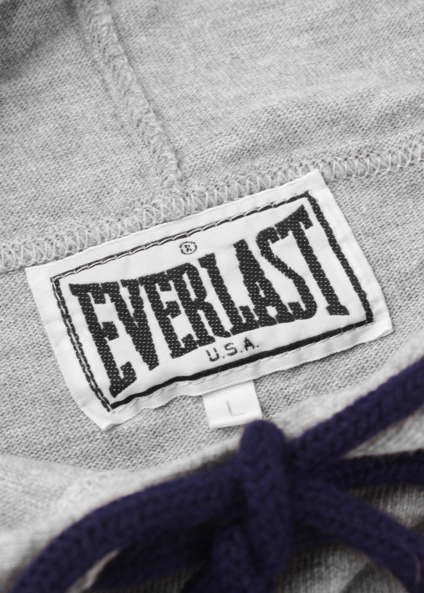 Vintage Everlast USA grey tee with hood