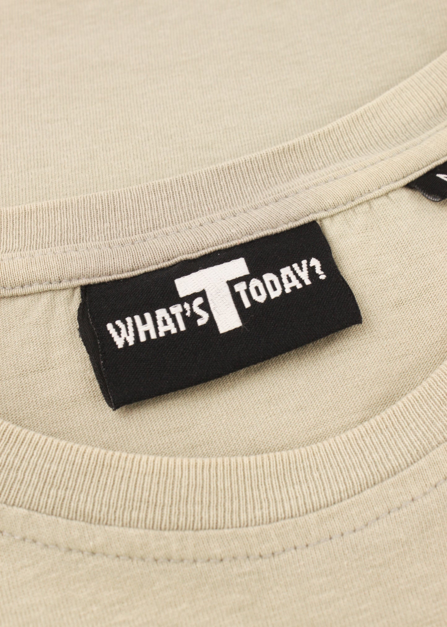 Vintage printed tee in beige
