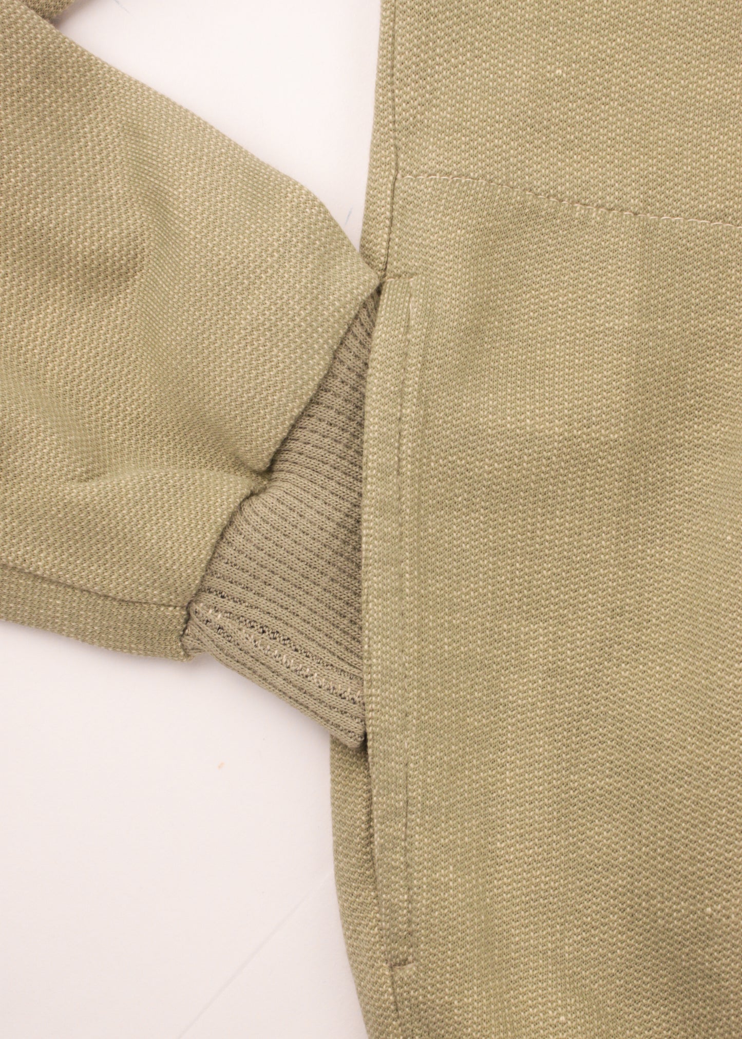 Vintage track jacket in sage green, yellow and green