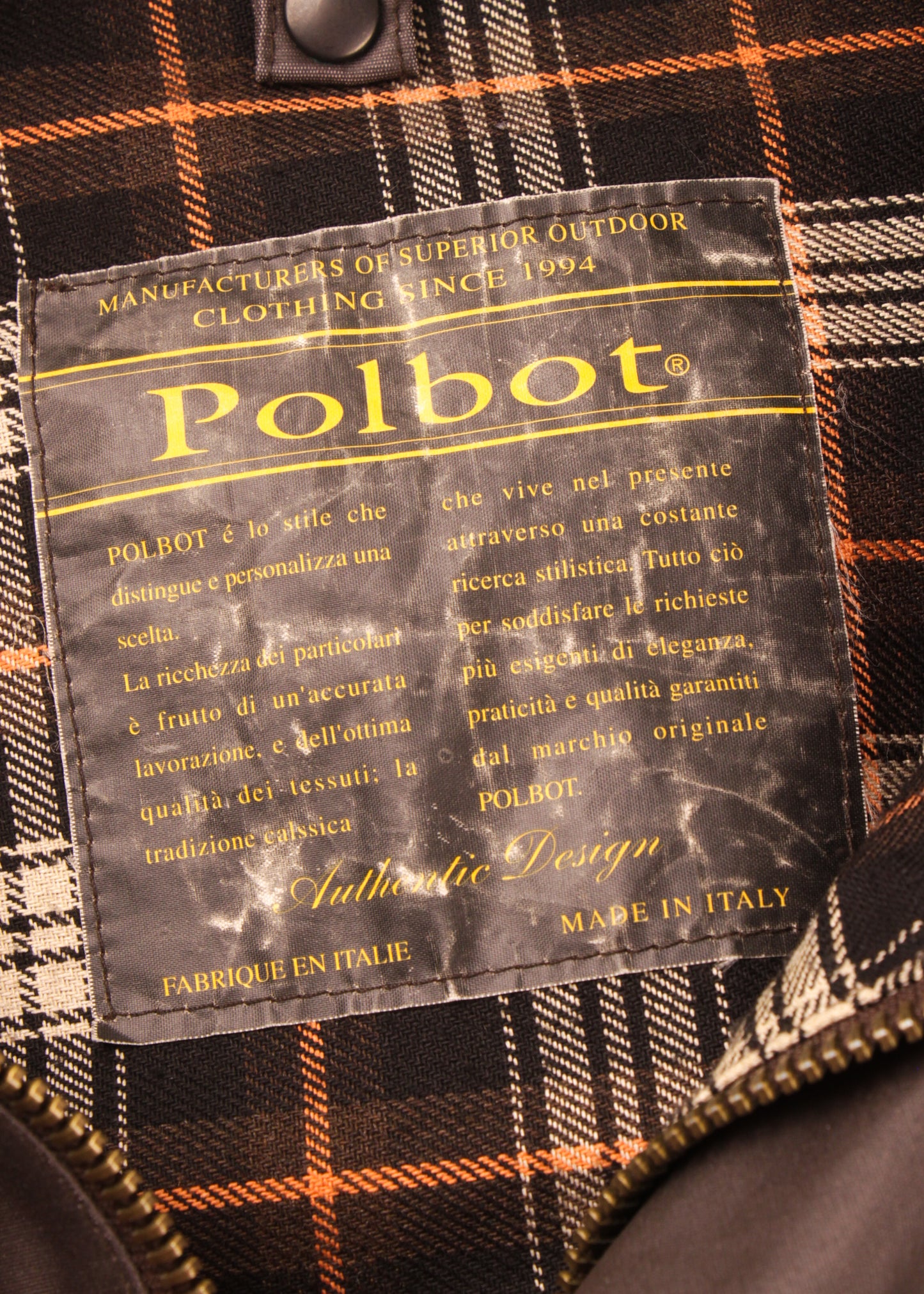 Polbot field jacket in brown
