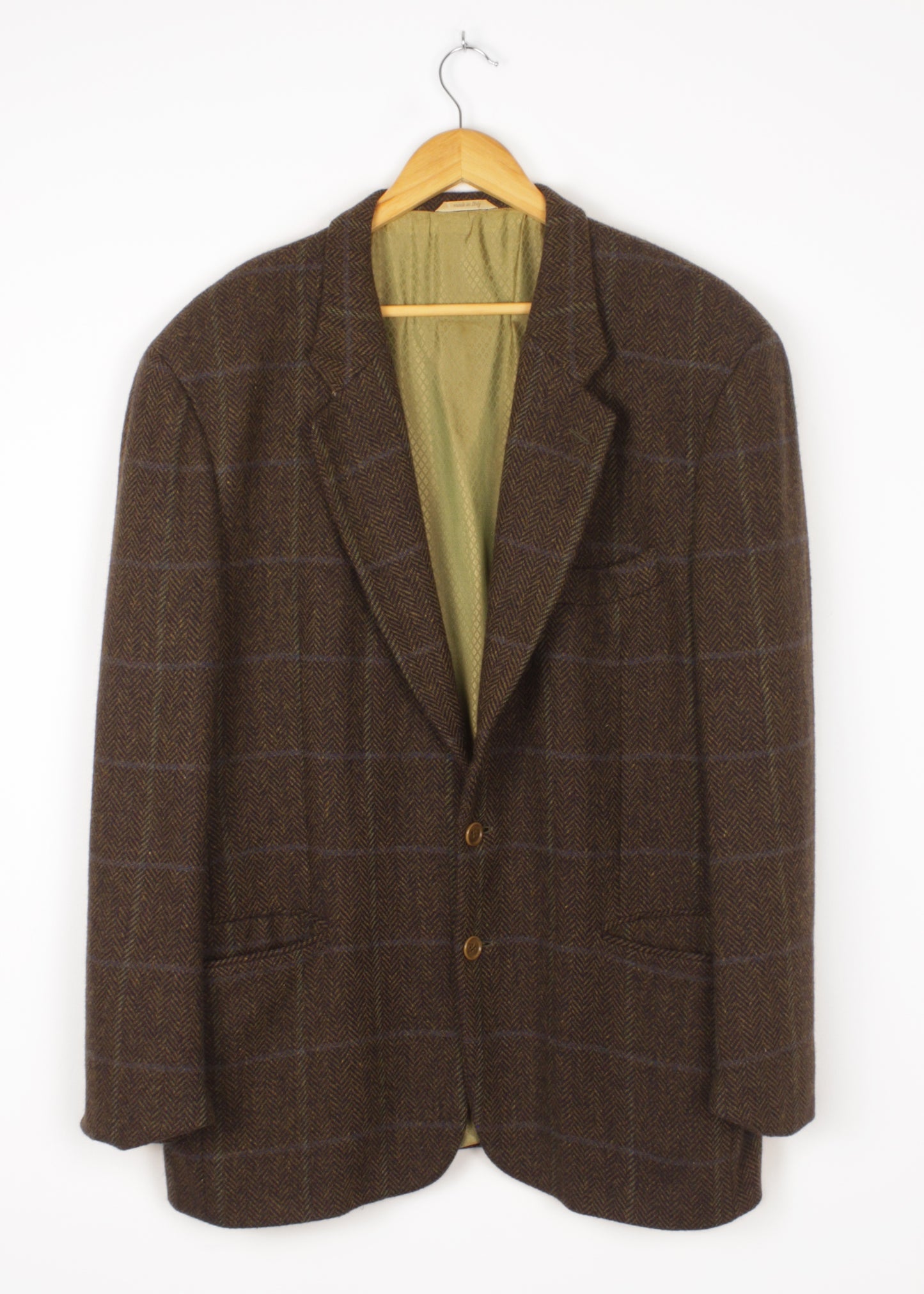 Jacket in green and blue