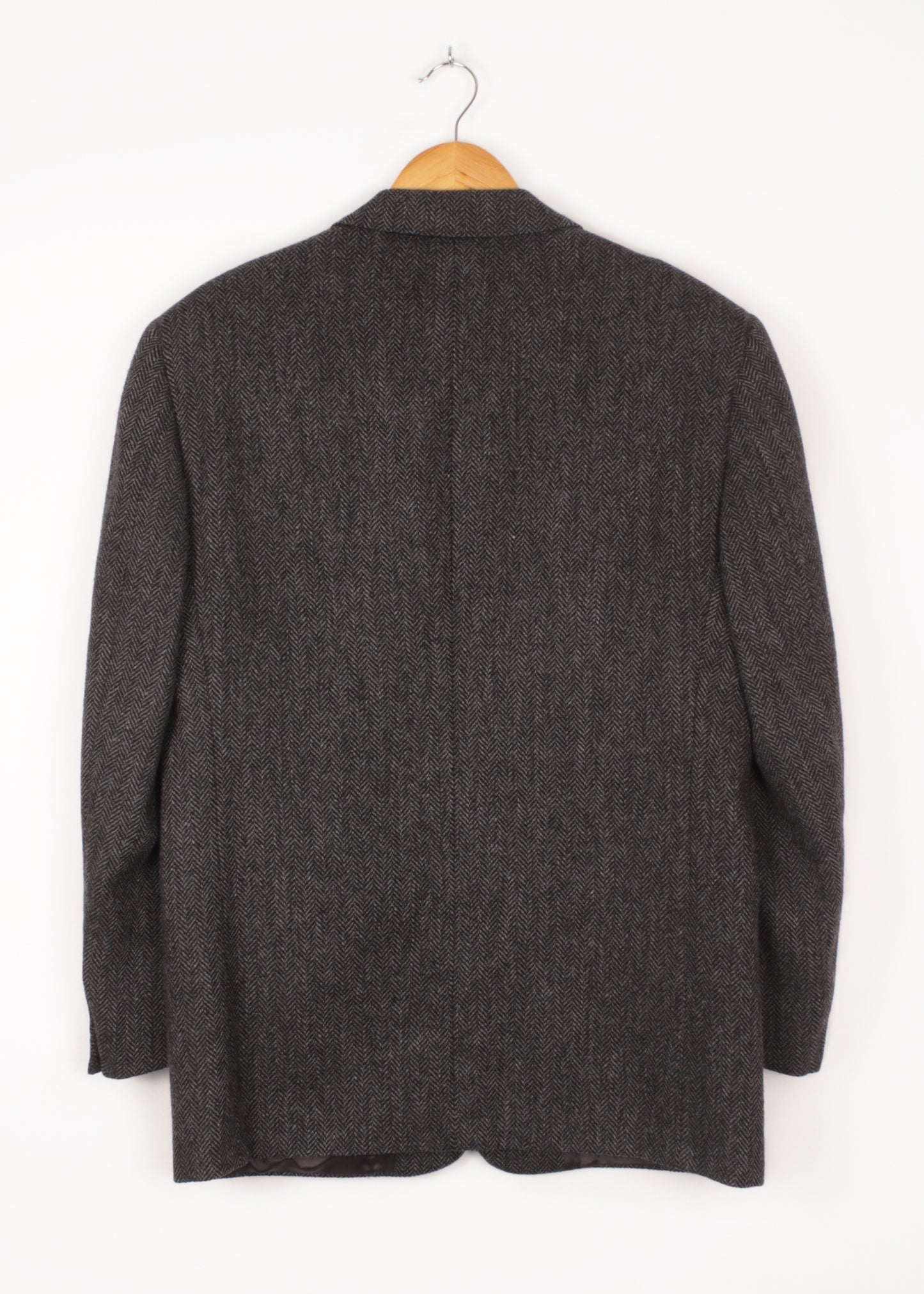 Woolen jacket in charcoal