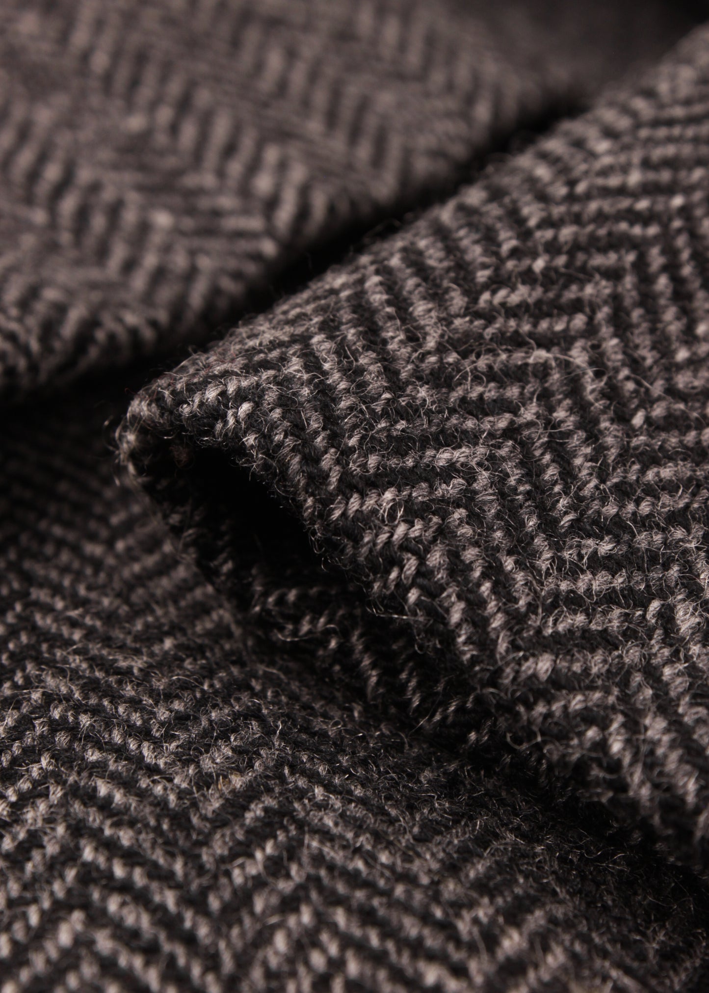 Woolen jacket in charcoal