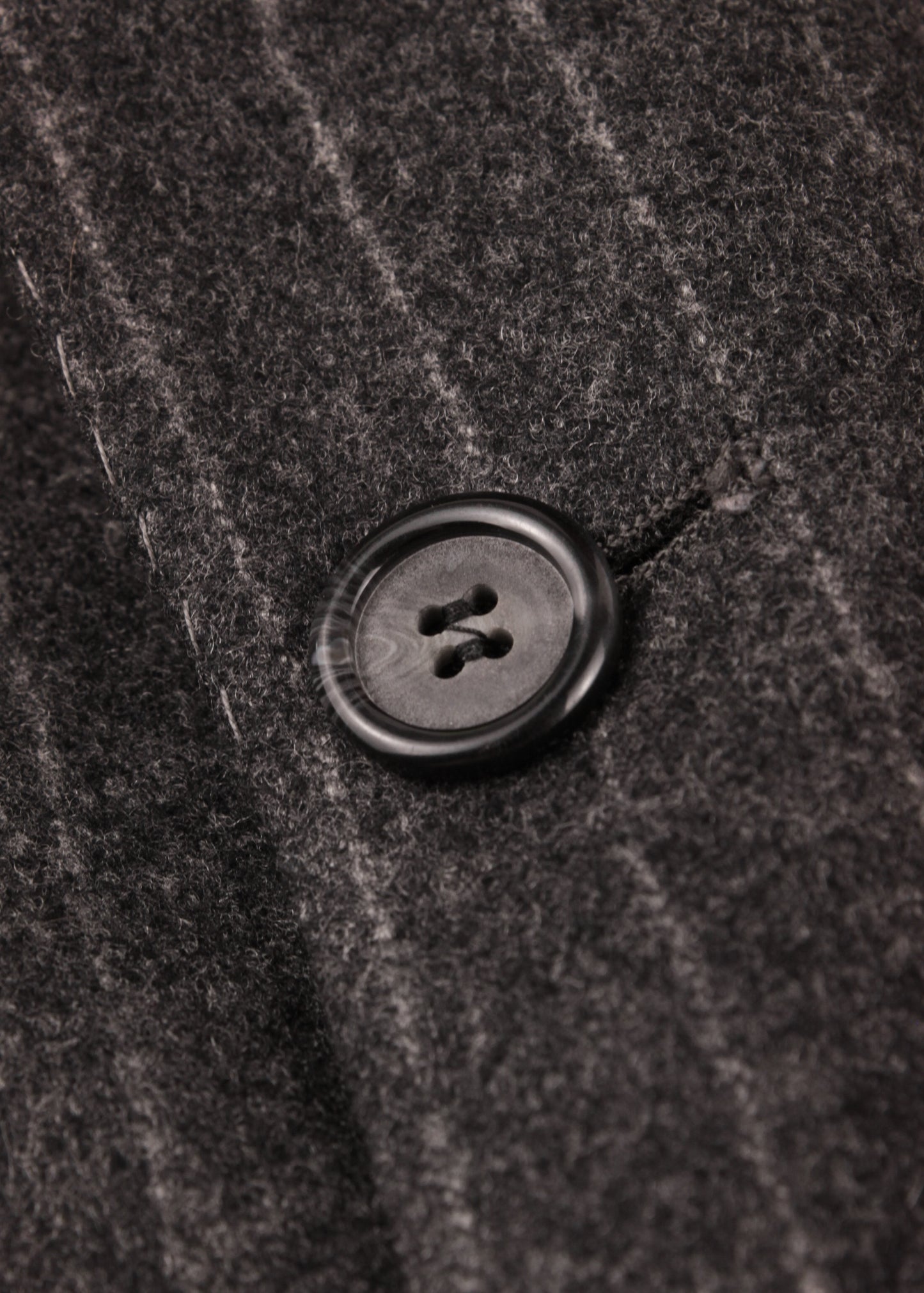 Striped woolen jacket in grey