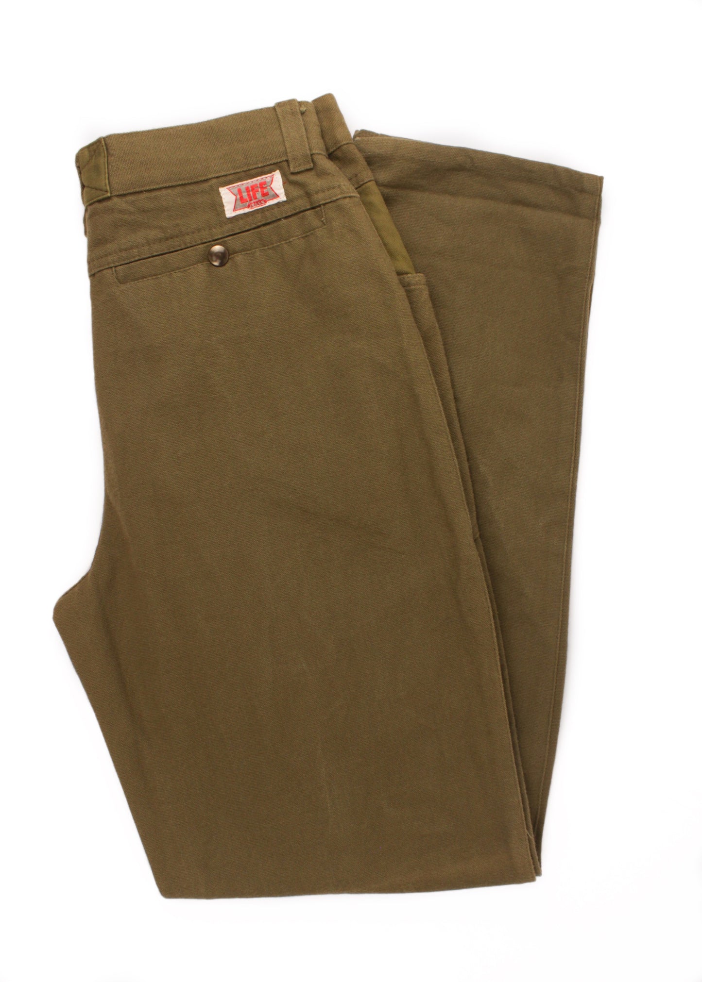 Vintage jeans in khaki
