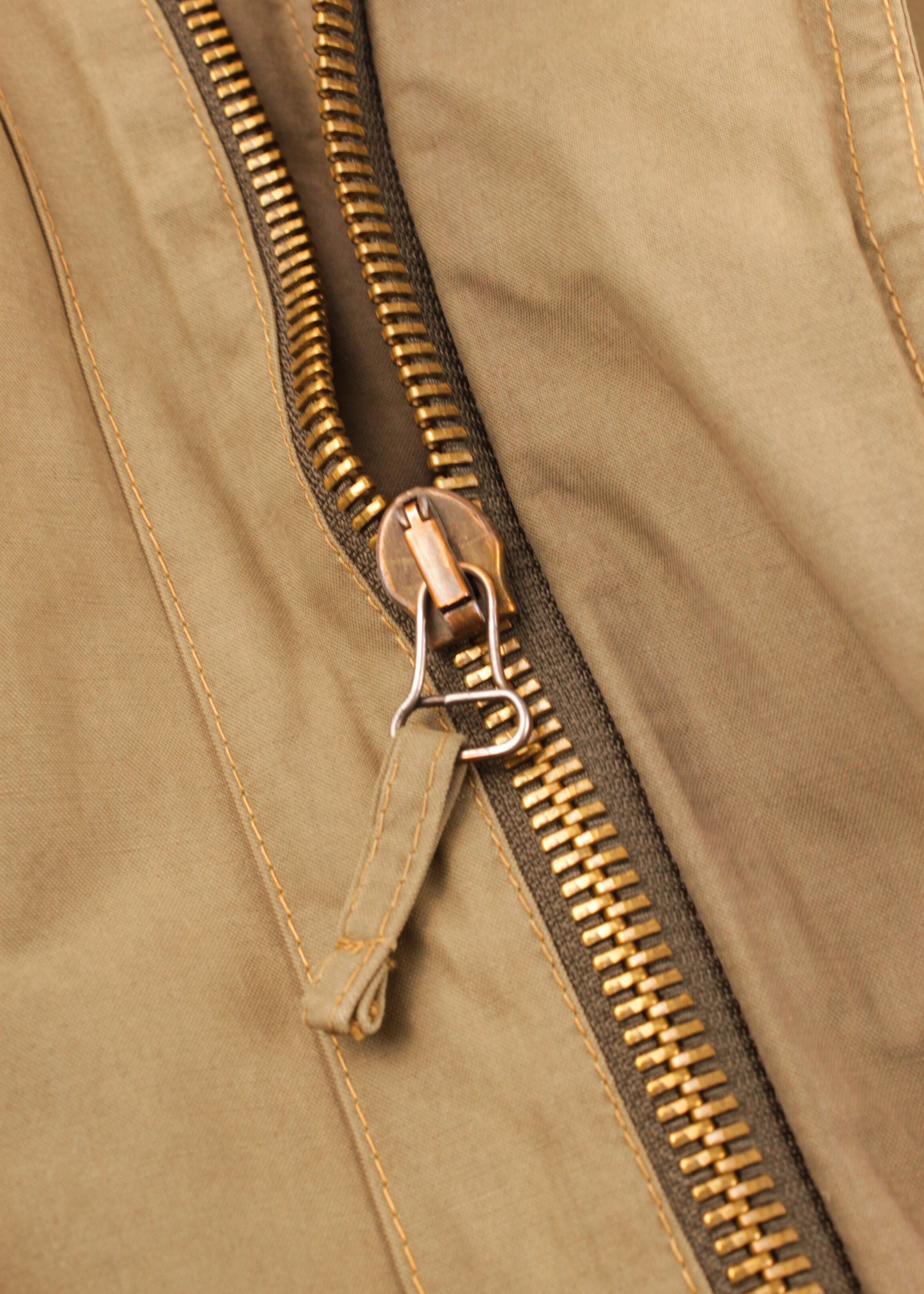Vintage parka in light khaki