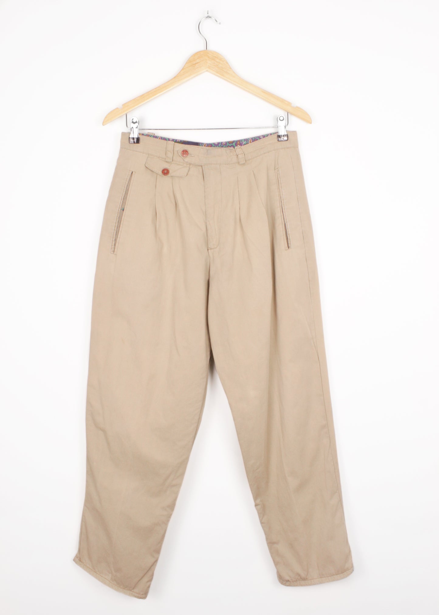 Warm pants in grey with print lining