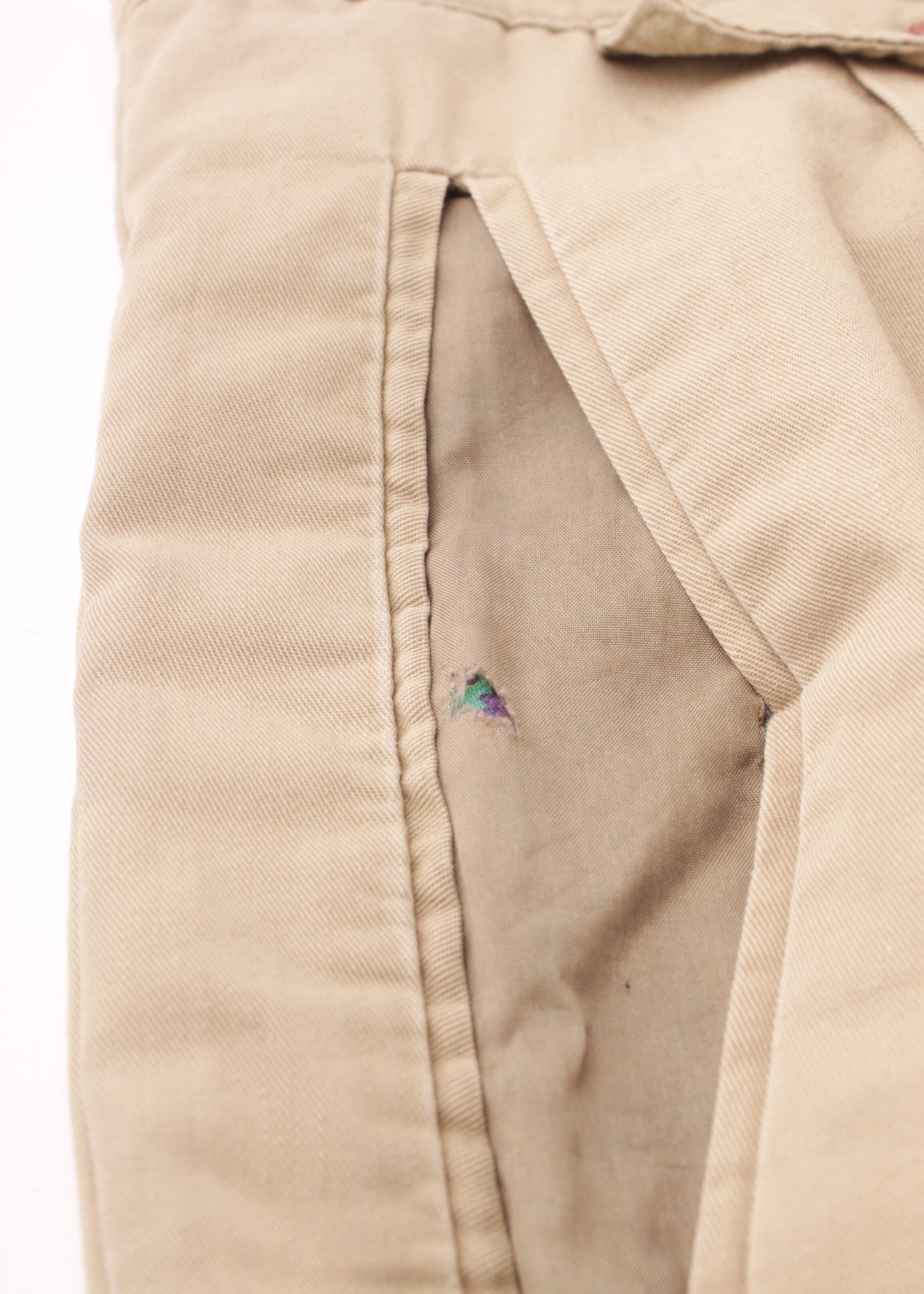 Warm pants in grey with print lining