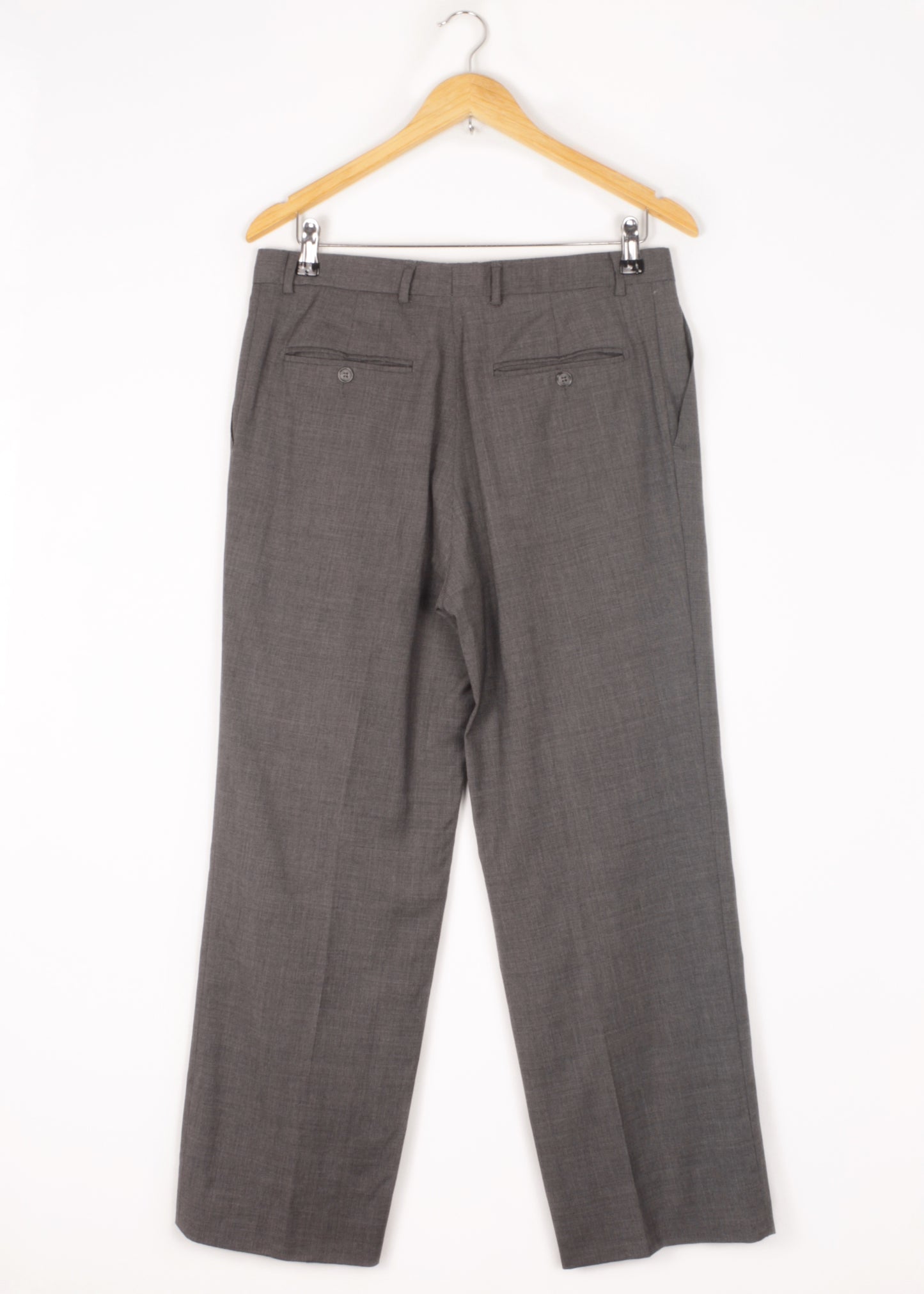 Vintage woolen trousers in grey