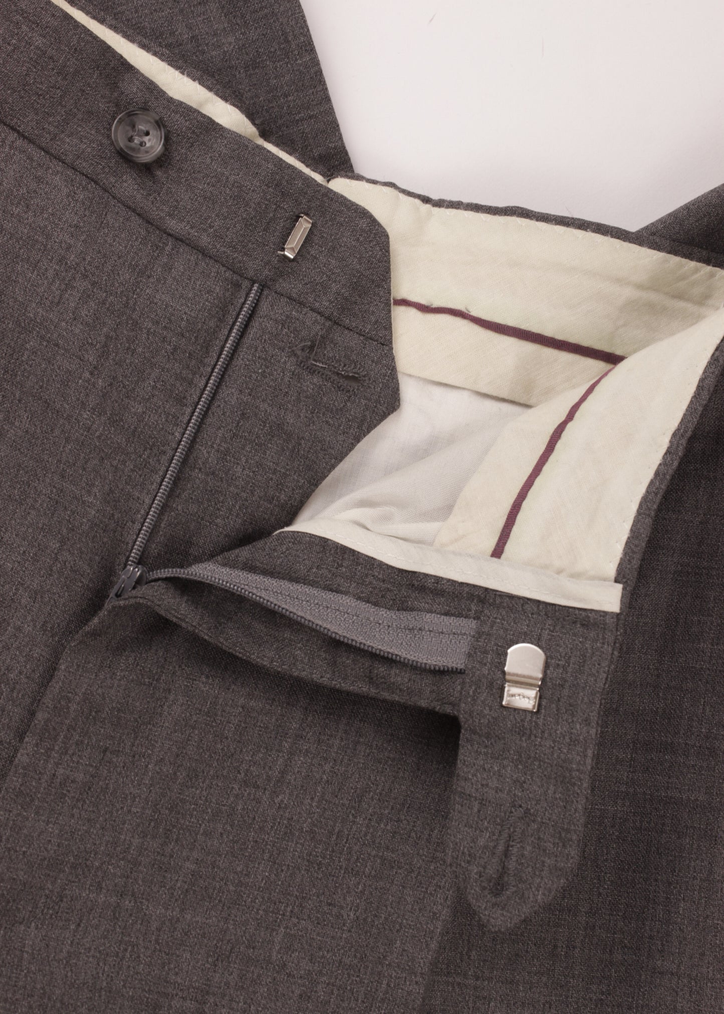 Vintage woolen trousers in grey