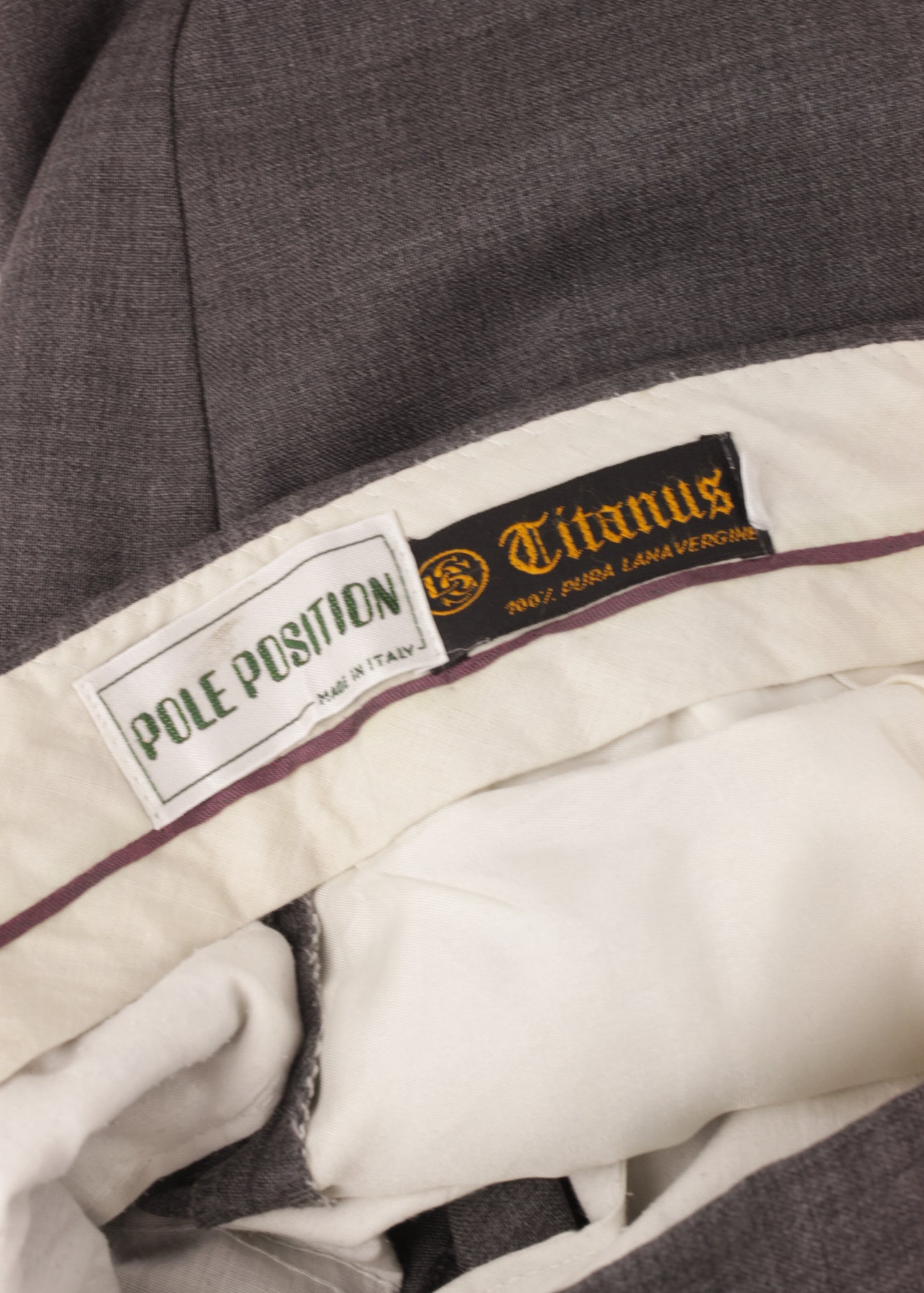 Vintage woolen trousers in grey