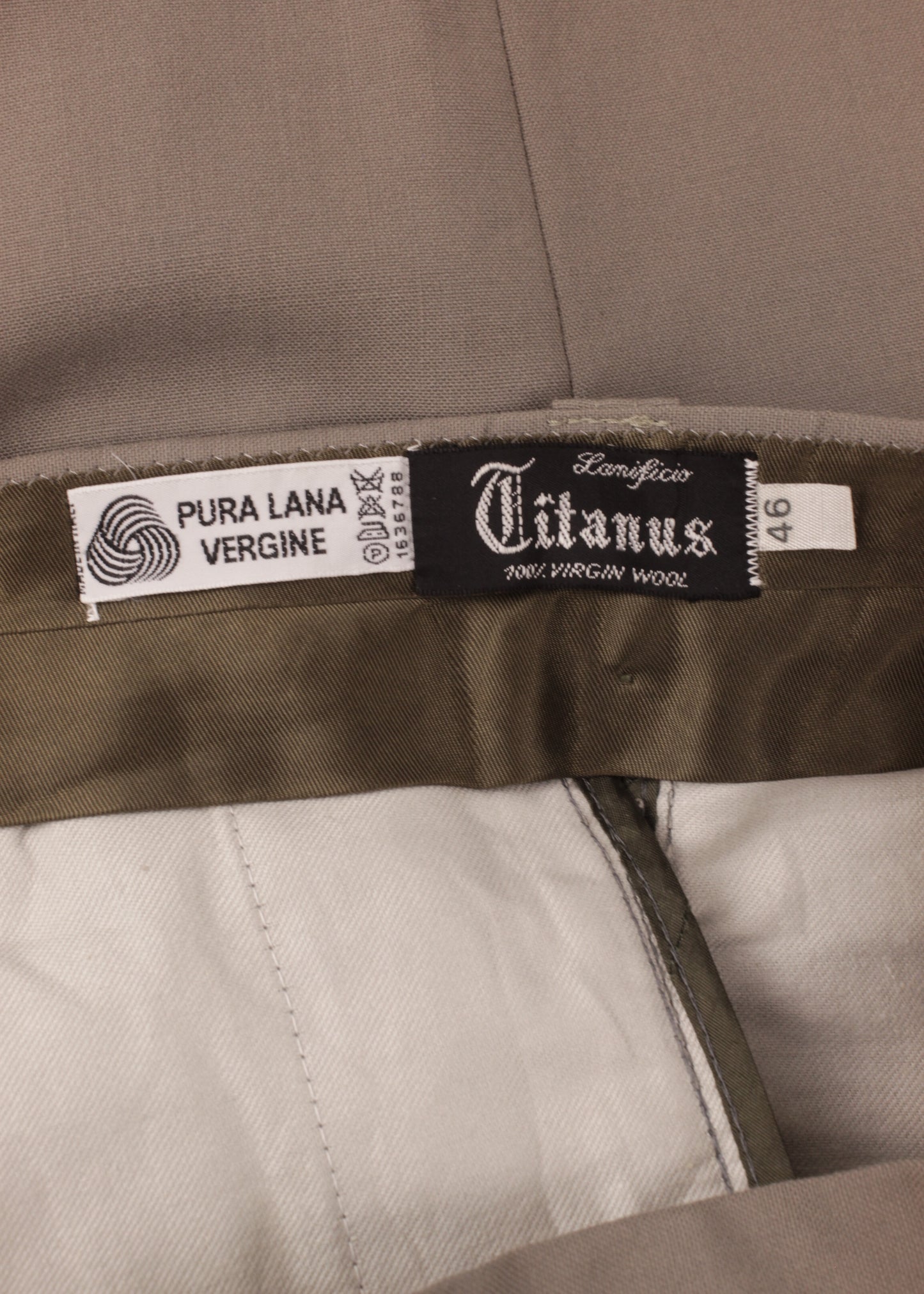 Vintage woolen trousers in grey