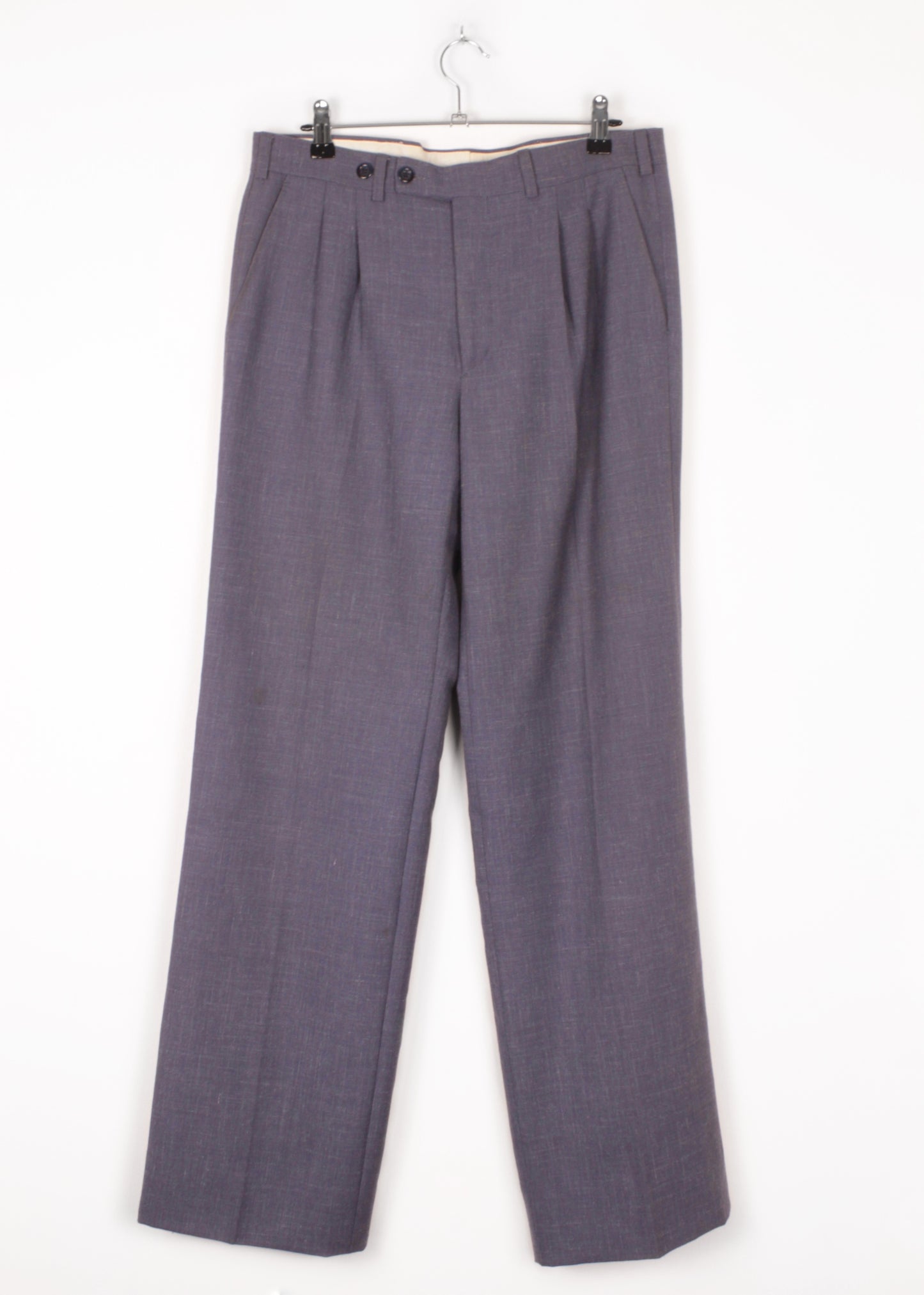 Woolen trousers in blue