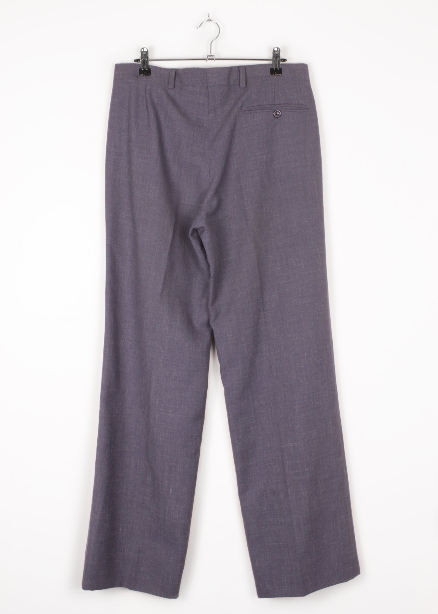 Woolen trousers in blue