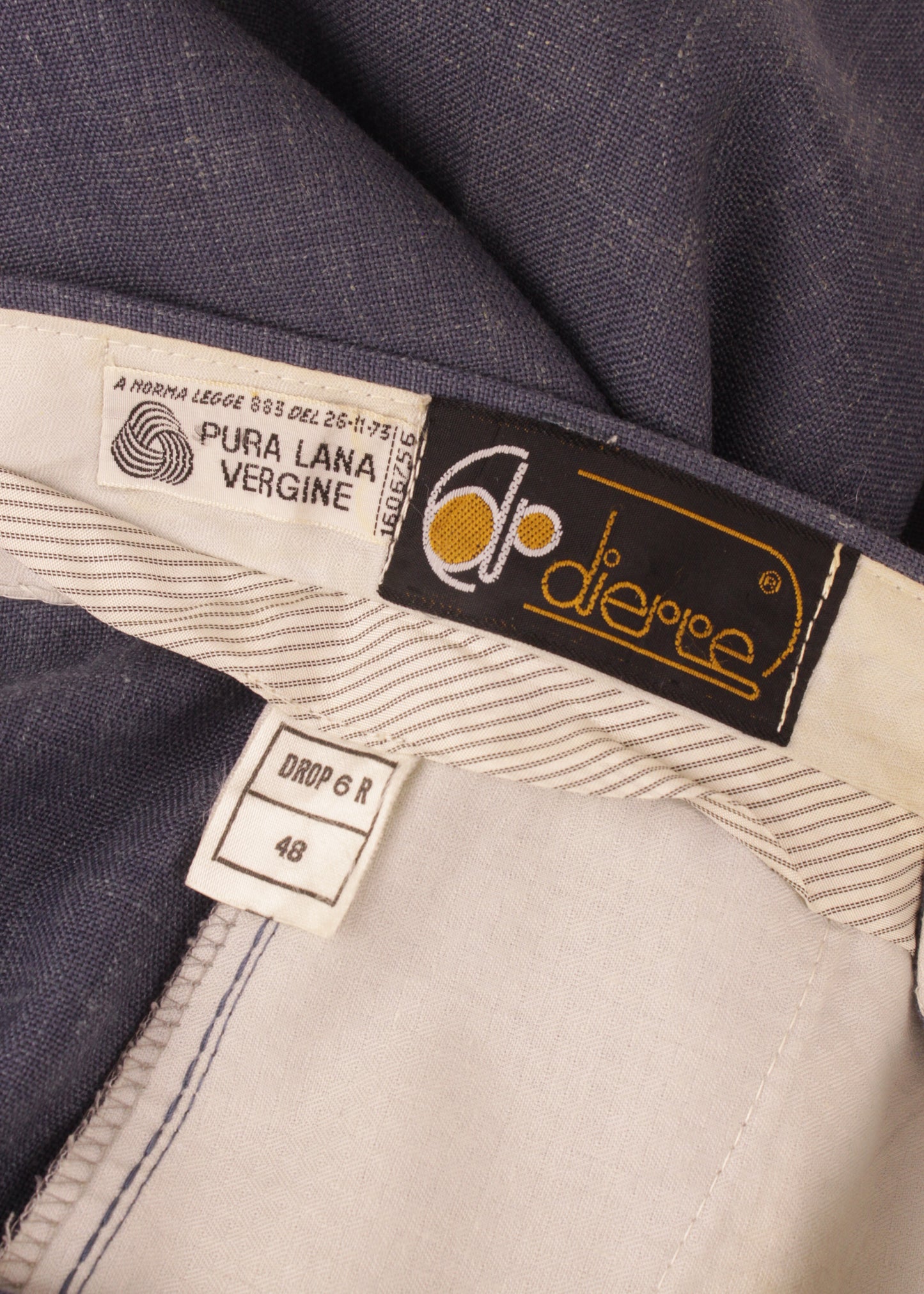 Woolen trousers in blue