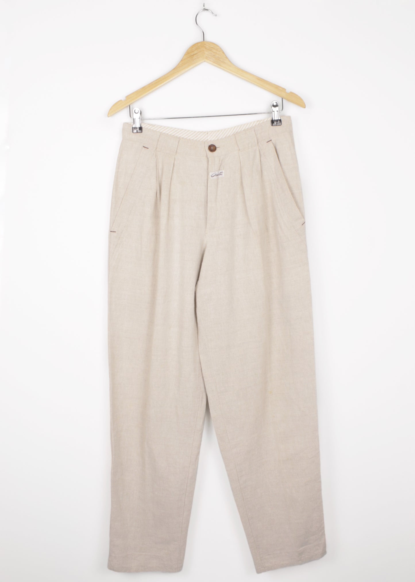 Linen pants in cloud grey