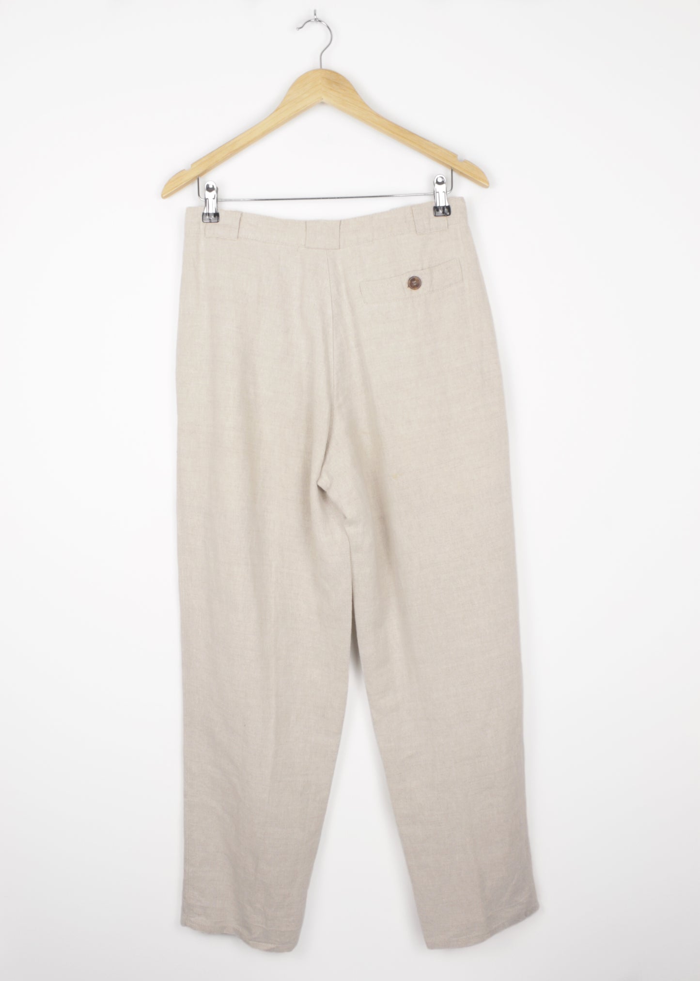 Linen pants in cloud grey