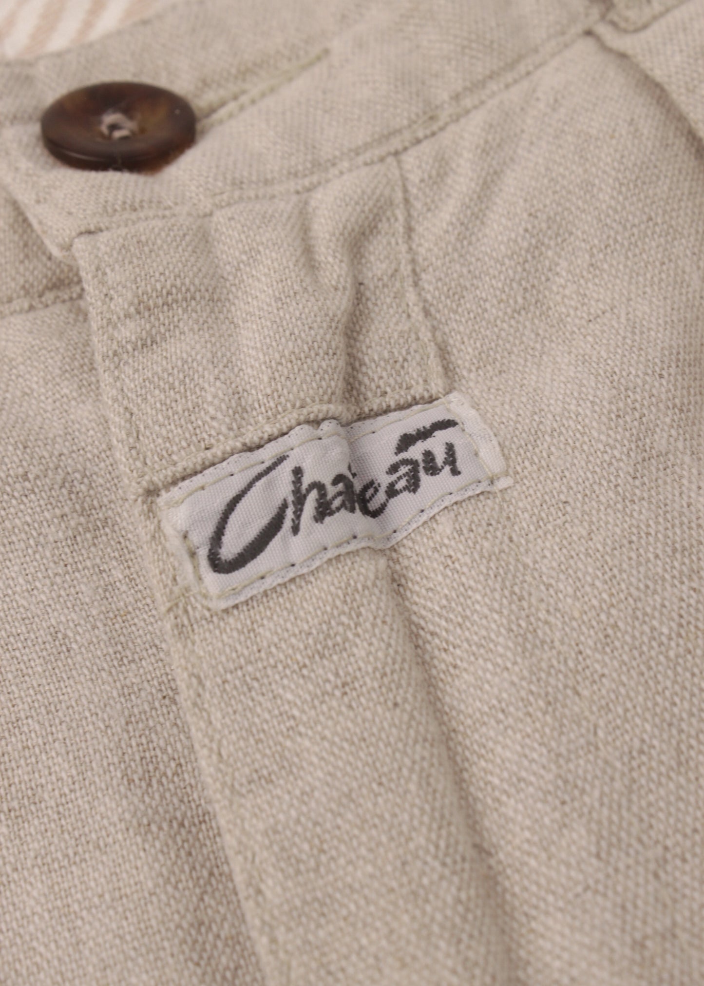 Linen pants in cloud grey