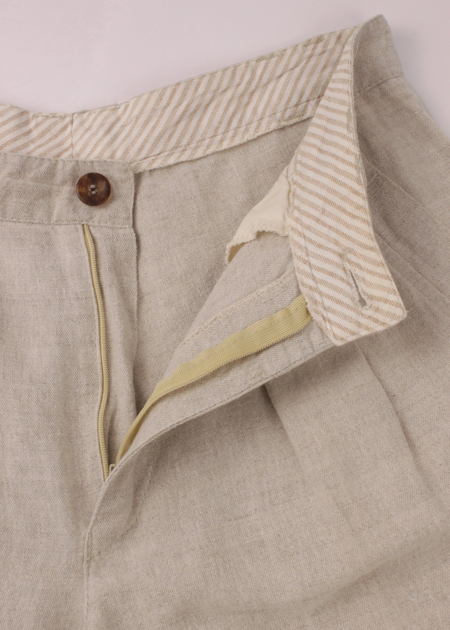 Linen pants in cloud grey