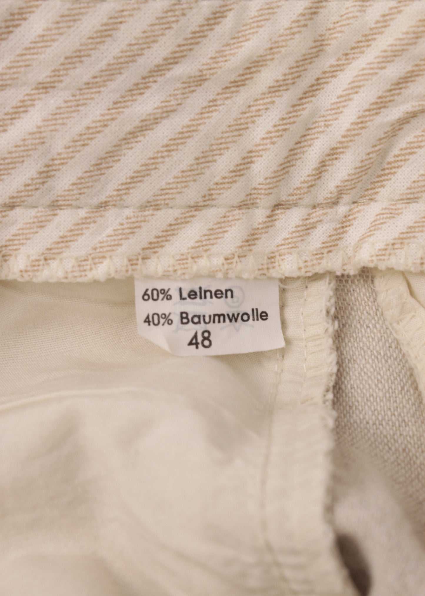 Linen pants in cloud grey