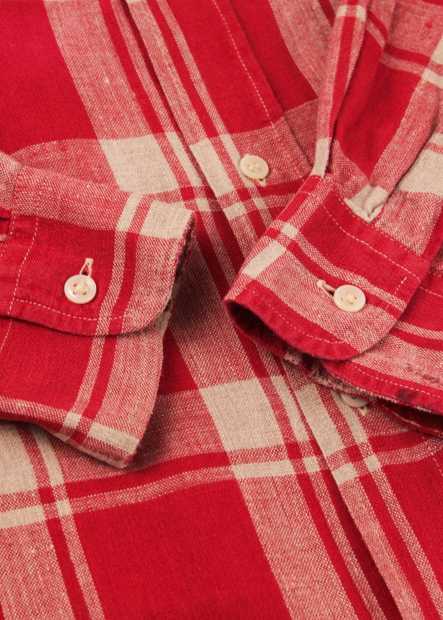 Sisley linen shirt in red