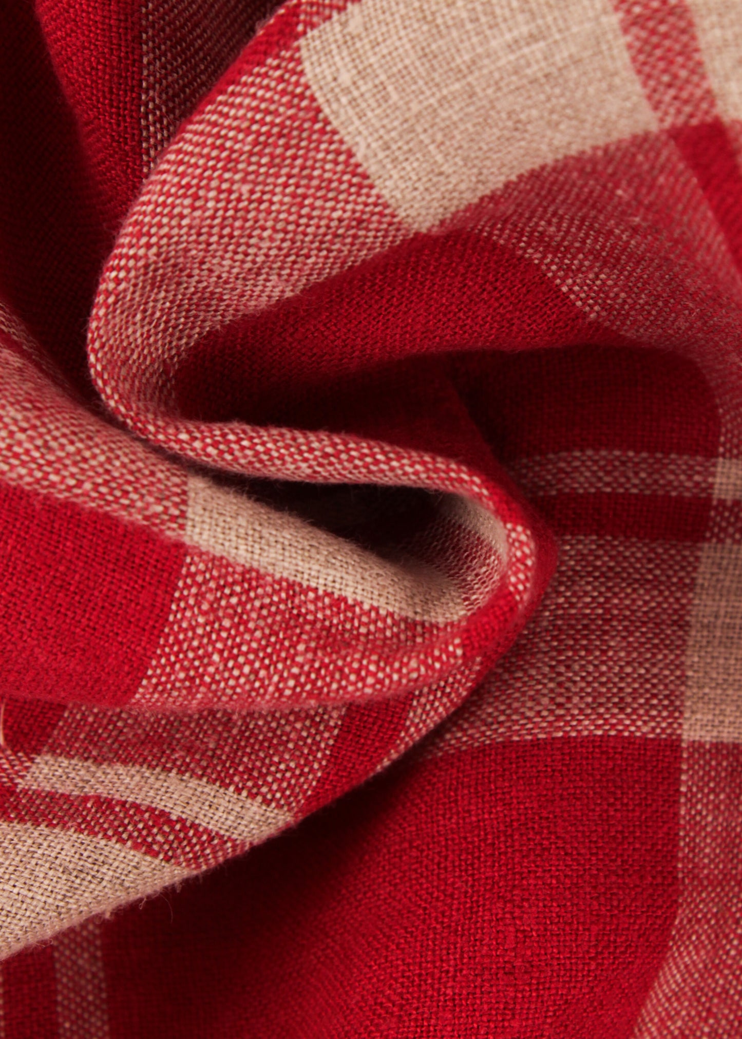 Sisley linen shirt in red