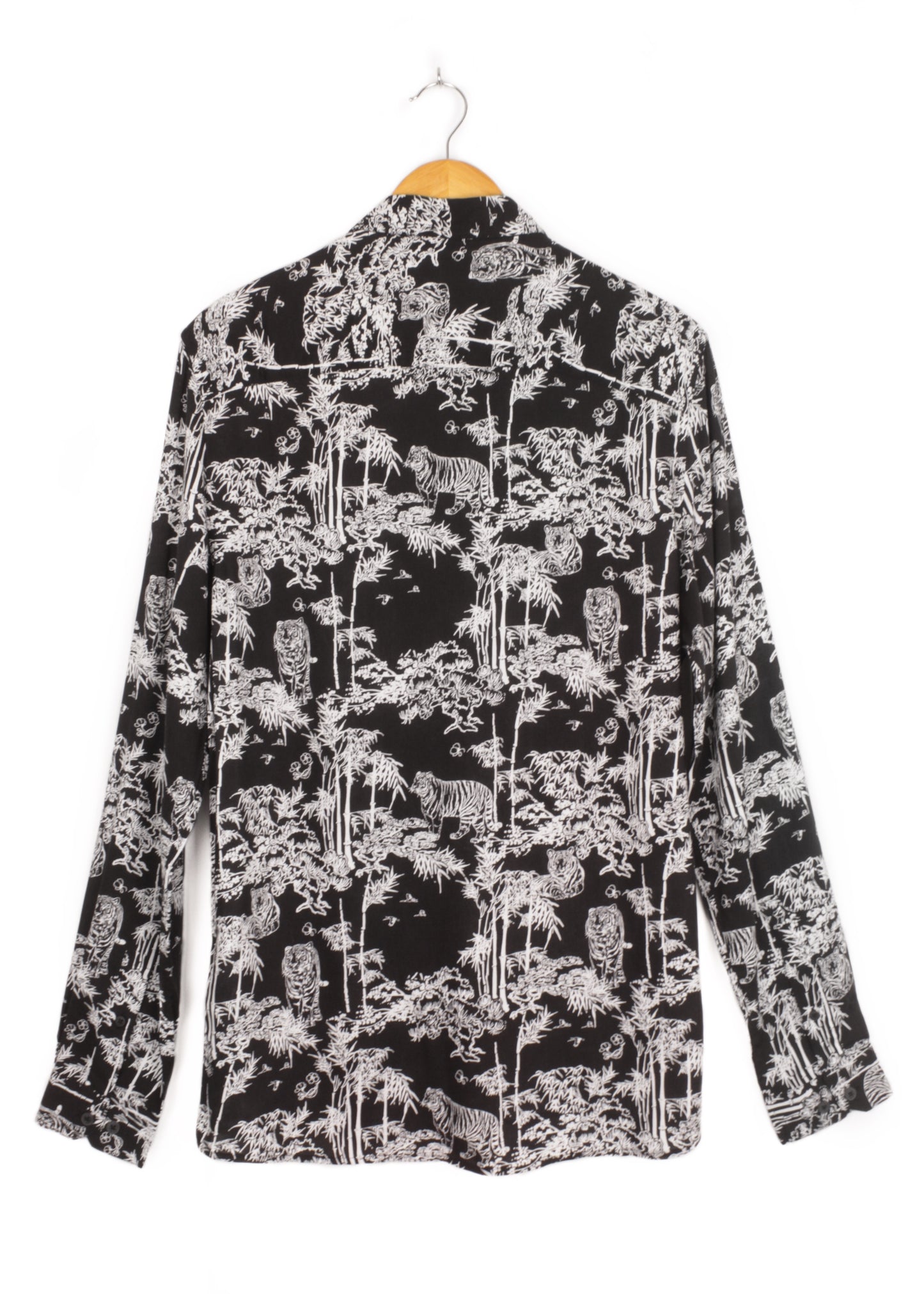 Vintage printed shirt in black