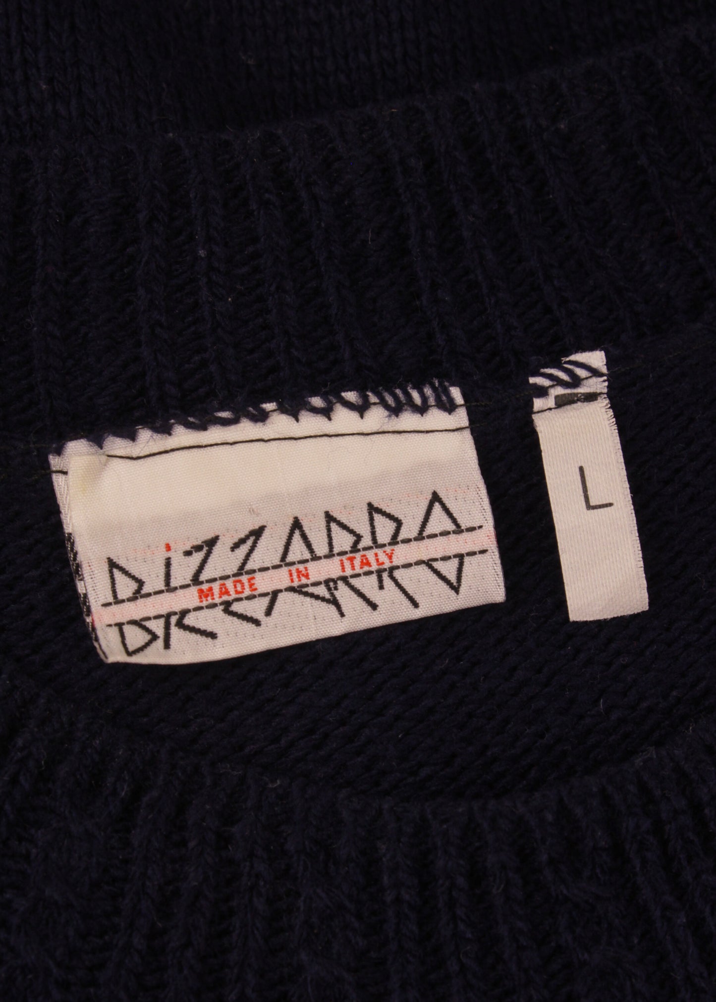 Vintage woolen sweater in navy