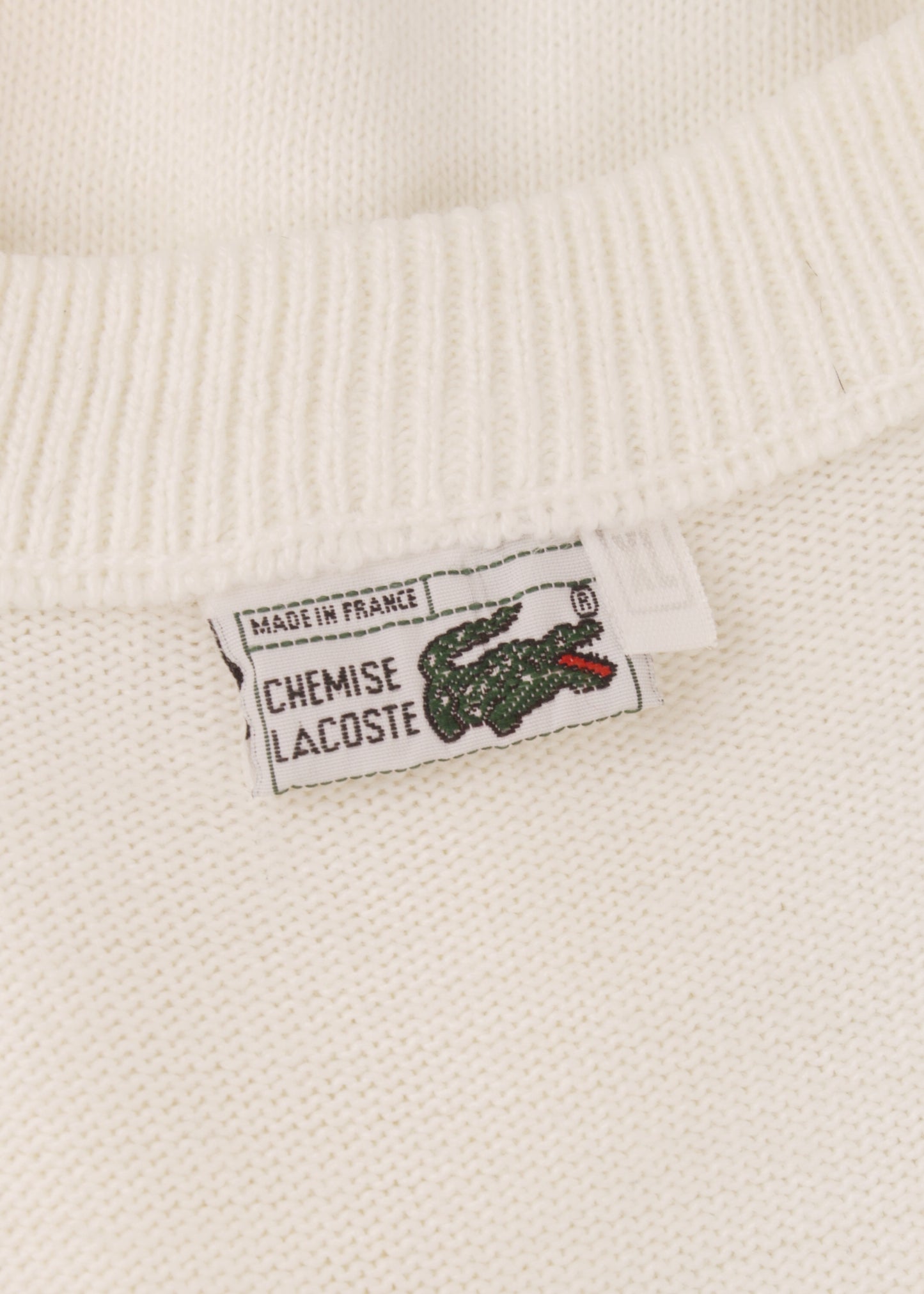 Vintage Lacoste jumper in white