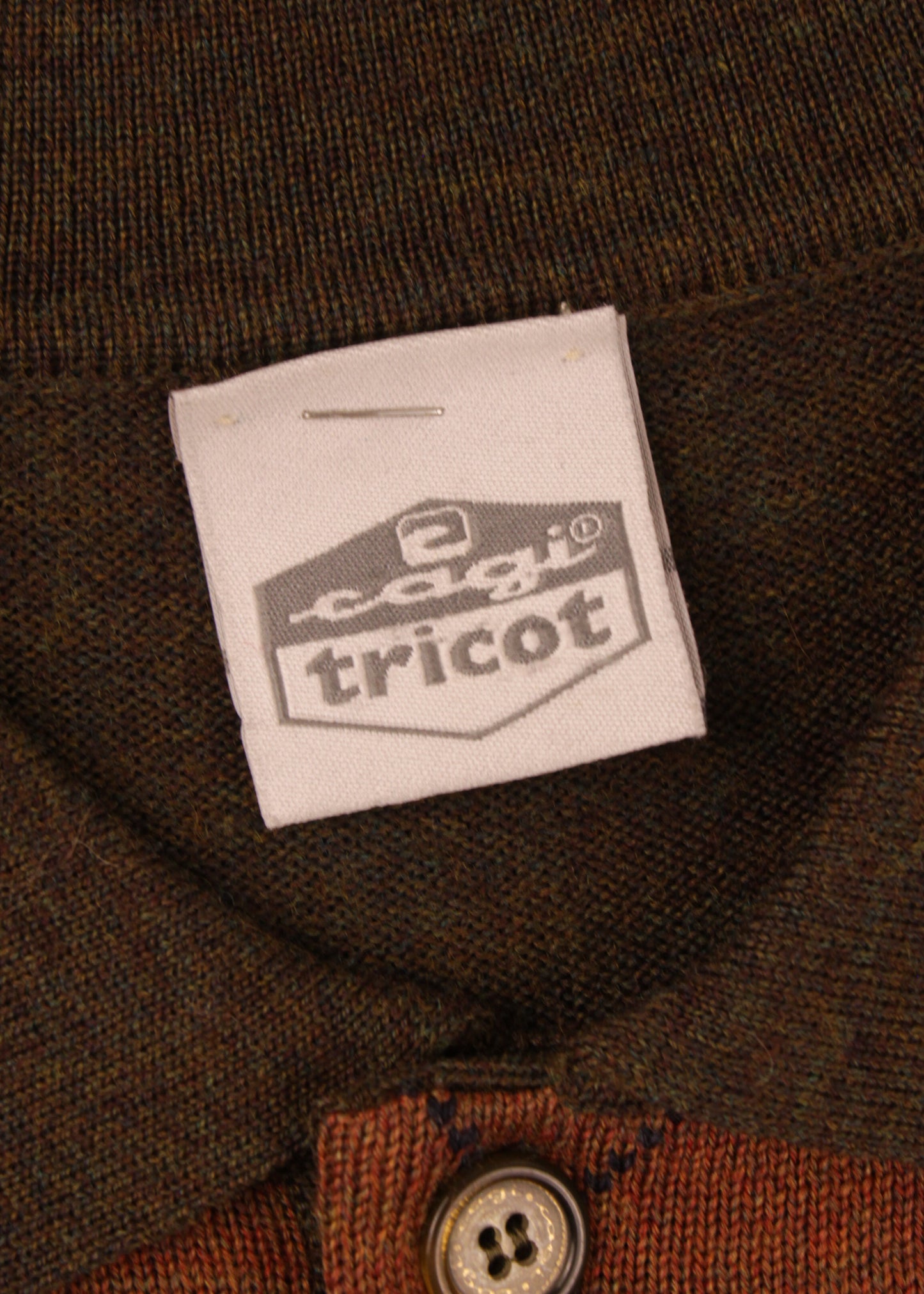 Vintage woolen sweater in brown
